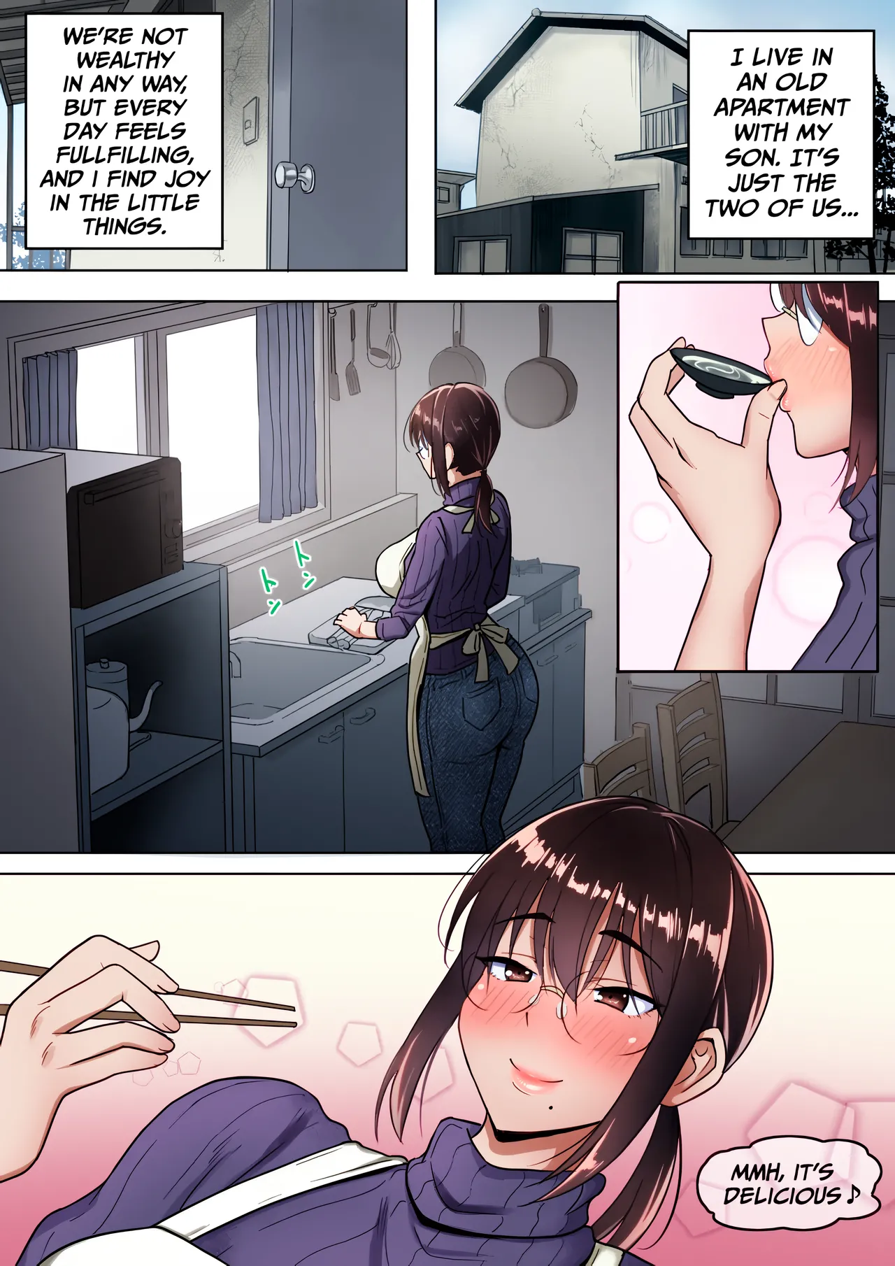 Mother & Son Bonding in a Poor Single-Parent Household Feels Good - Page 2