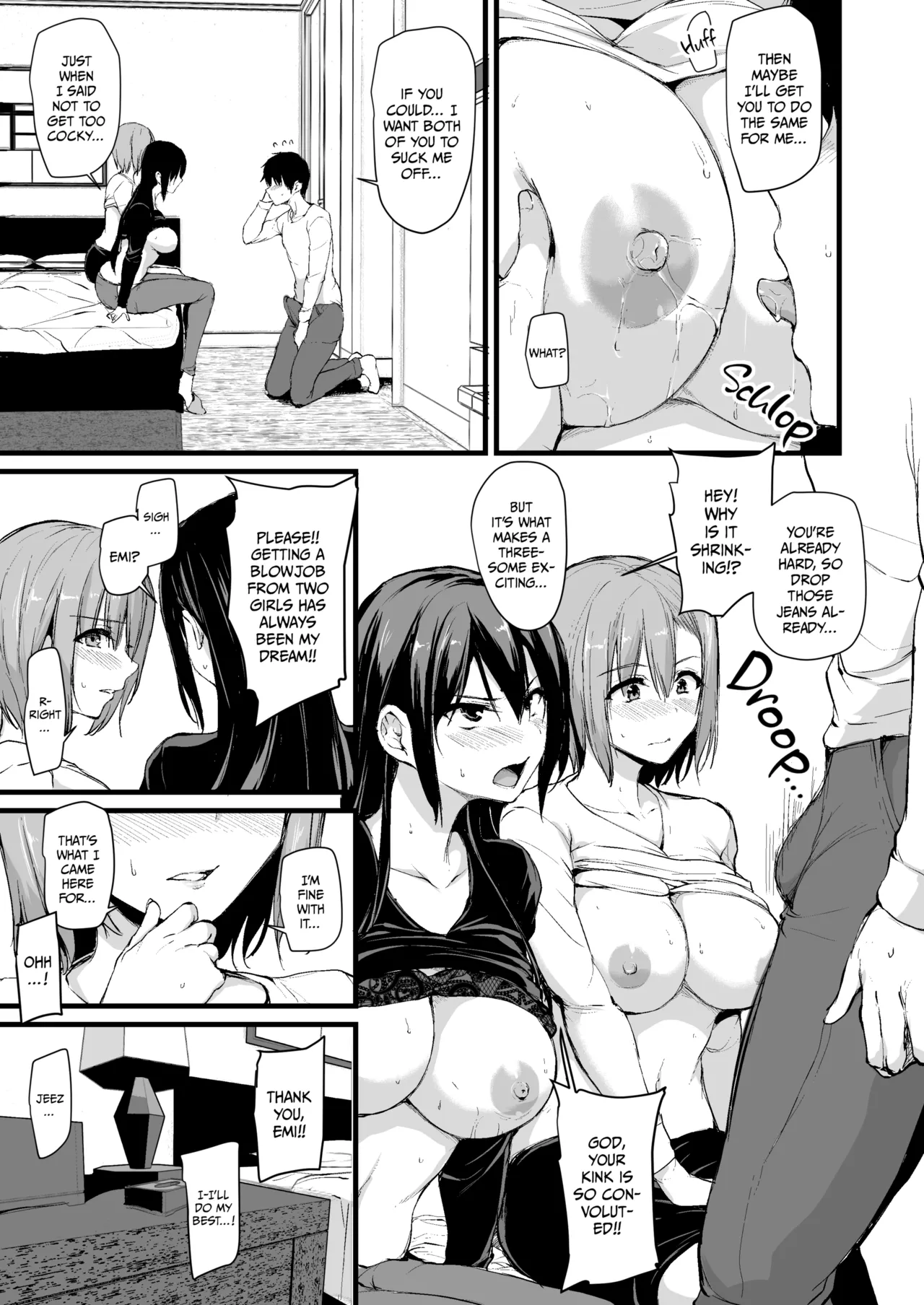 Kyonyuu Ga Futariinai To Bokkishinai Otto No Tame Ni Tomodachi O Tsuretekita Tsuma Chapter 1-3 - Page 12