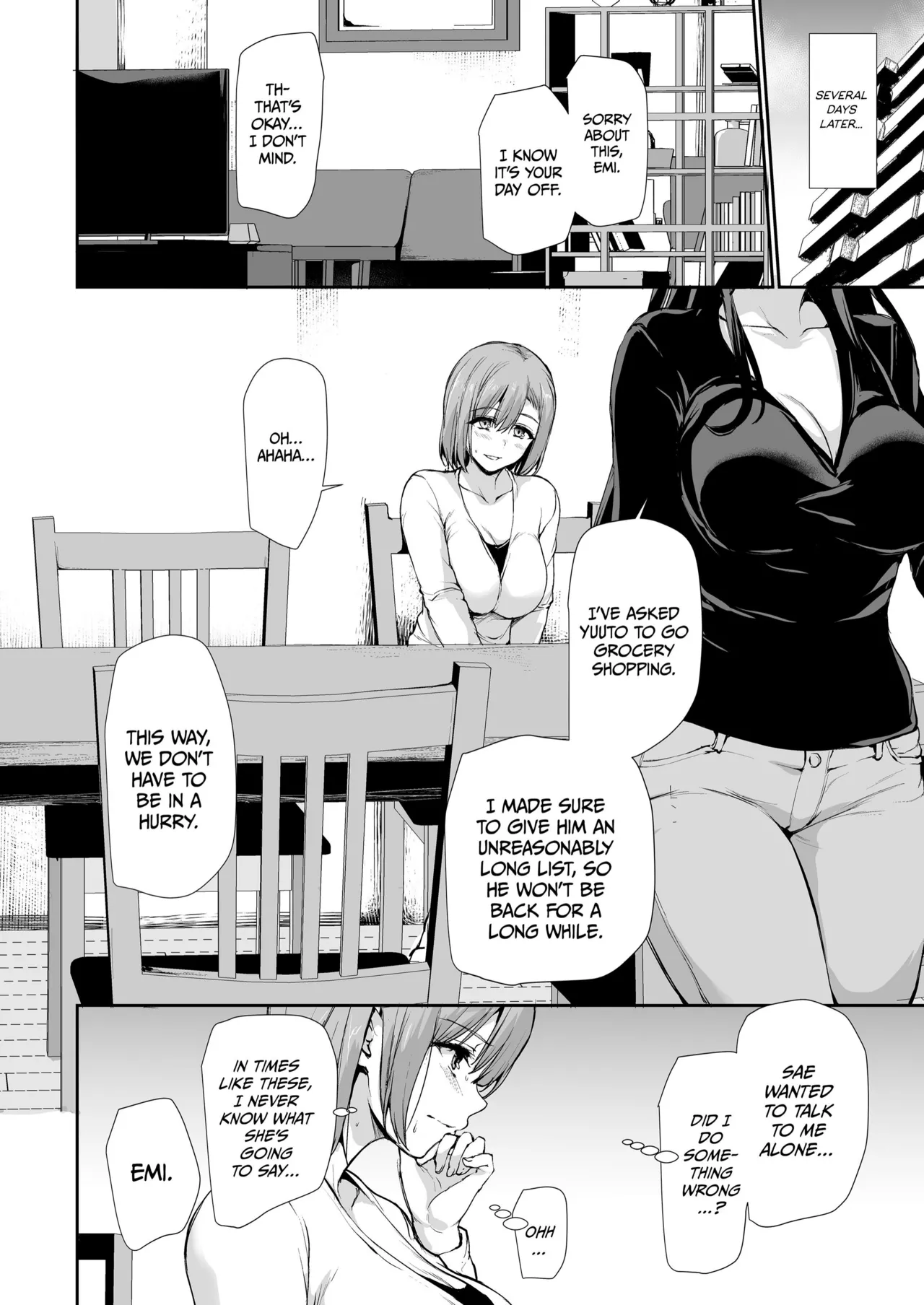 Kyonyuu Ga Futariinai To Bokkishinai Otto No Tame Ni Tomodachi O Tsuretekita Tsuma Chapter 1-3 - Page 143