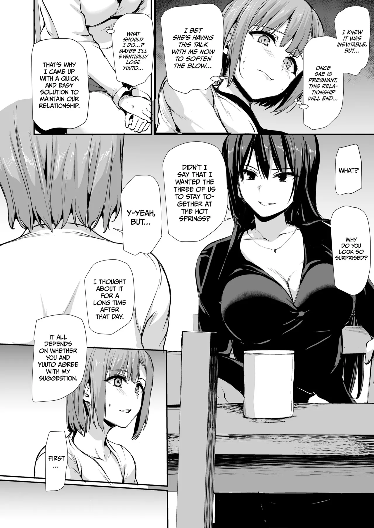 Kyonyuu Ga Futariinai To Bokkishinai Otto No Tame Ni Tomodachi O Tsuretekita Tsuma Chapter 1-3 - Page 145