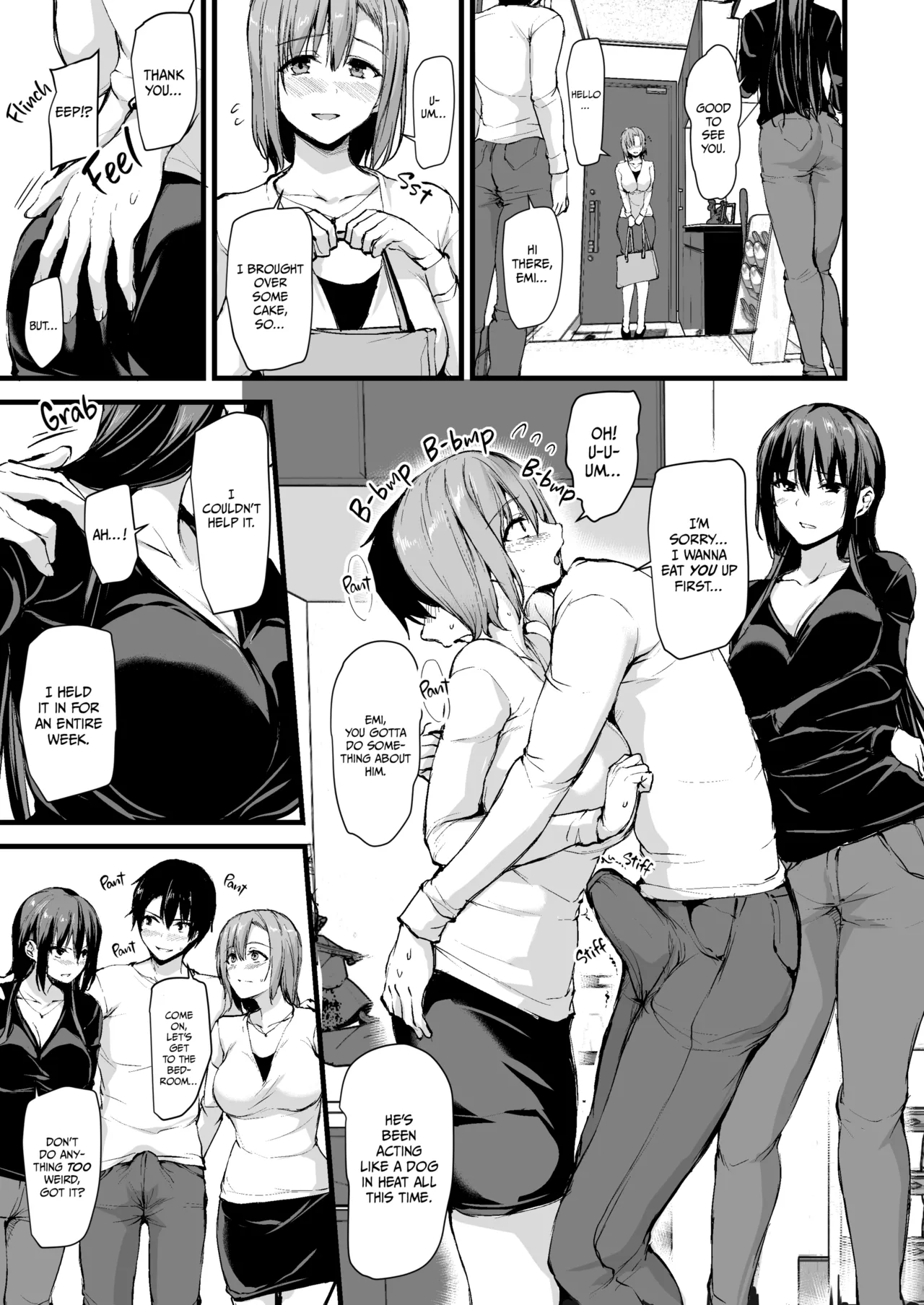 Kyonyuu Ga Futariinai To Bokkishinai Otto No Tame Ni Tomodachi O Tsuretekita Tsuma Chapter 1-3 - Page 28