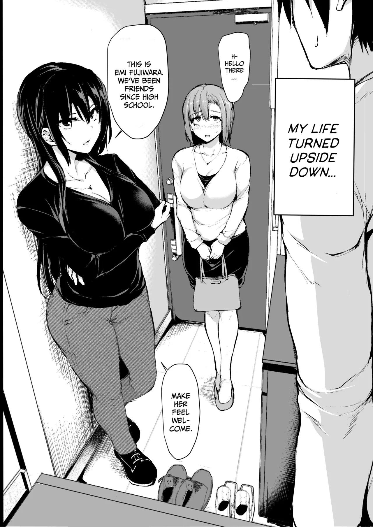 Kyonyuu Ga Futariinai To Bokkishinai Otto No Tame Ni Tomodachi O Tsuretekita Tsuma Chapter 1-3 - Page 3