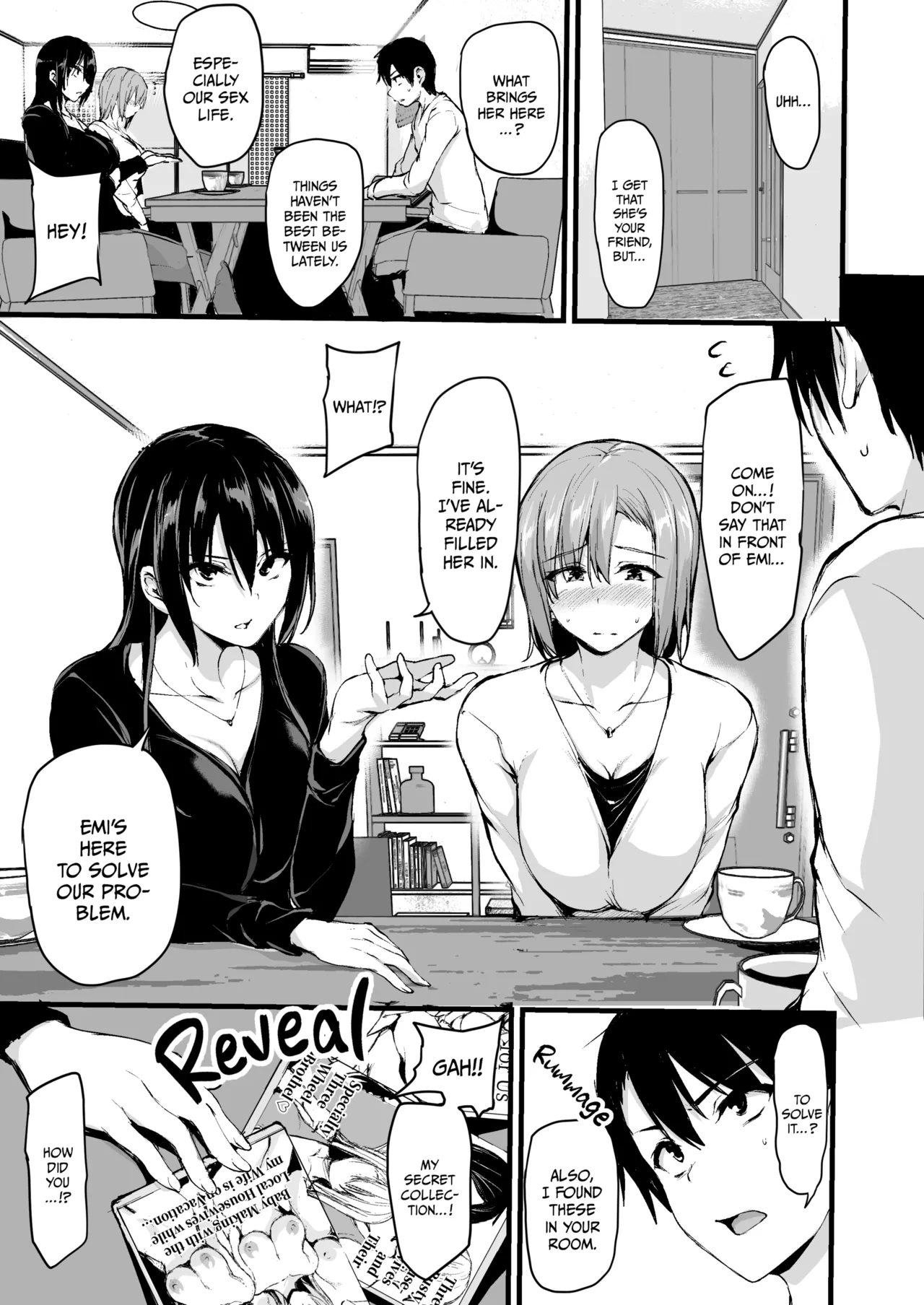 Kyonyuu Ga Futariinai To Bokkishinai Otto No Tame Ni Tomodachi O Tsuretekita Tsuma Chapter 1-3 - Page 4