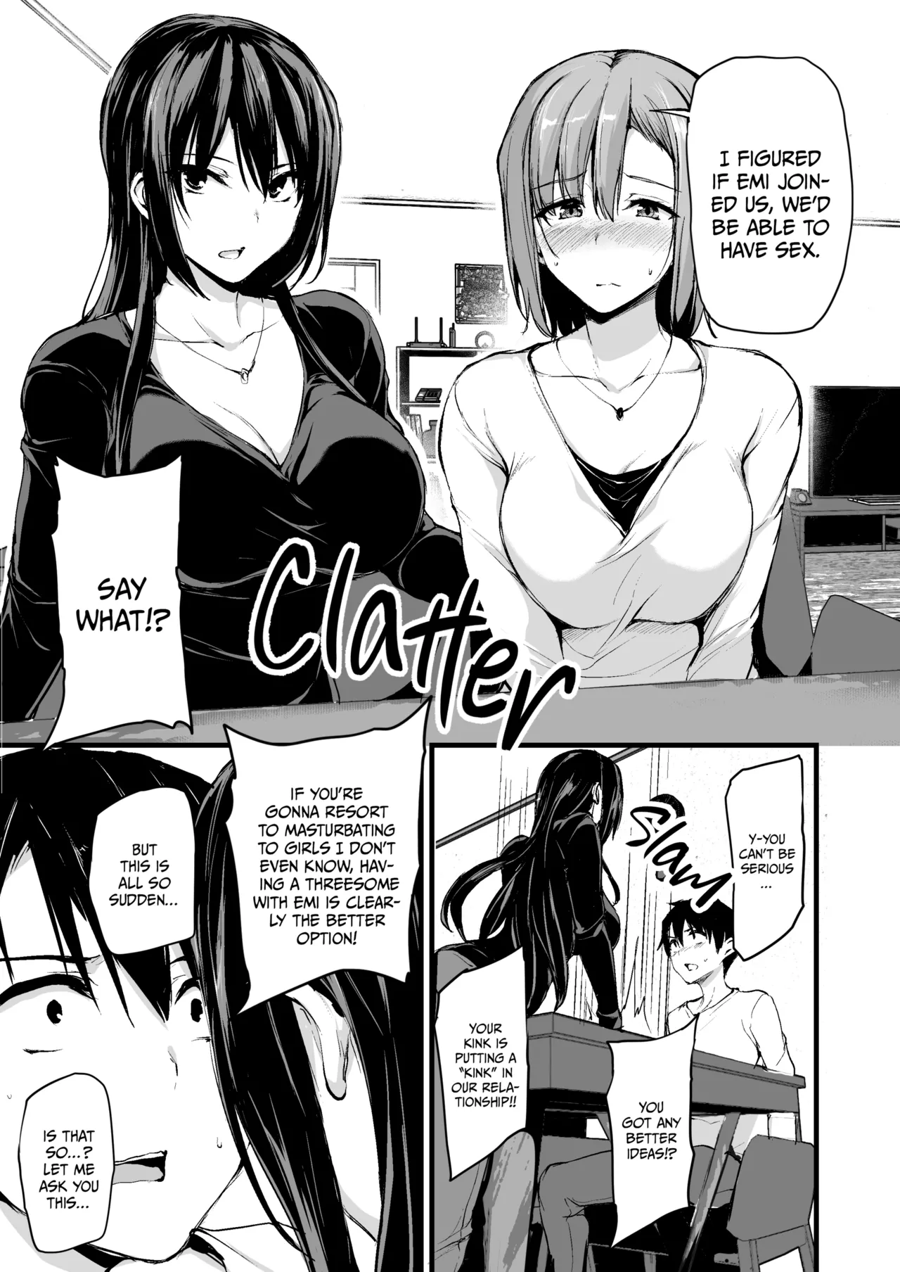 Kyonyuu Ga Futariinai To Bokkishinai Otto No Tame Ni Tomodachi O Tsuretekita Tsuma Chapter 1-3 - Page 6