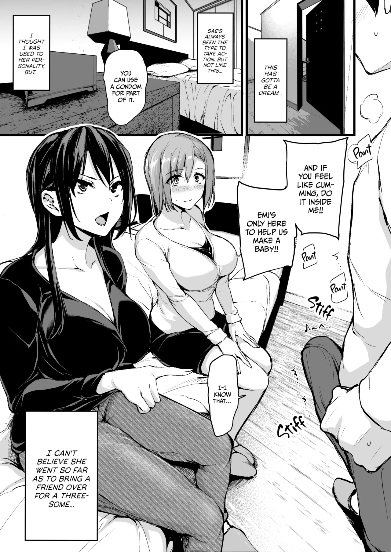 Kyonyuu Ga Futariinai To Bokkishinai Otto No Tame Ni Tomodachi O Tsuretekita Tsuma Chapter 1-3 - Page 8