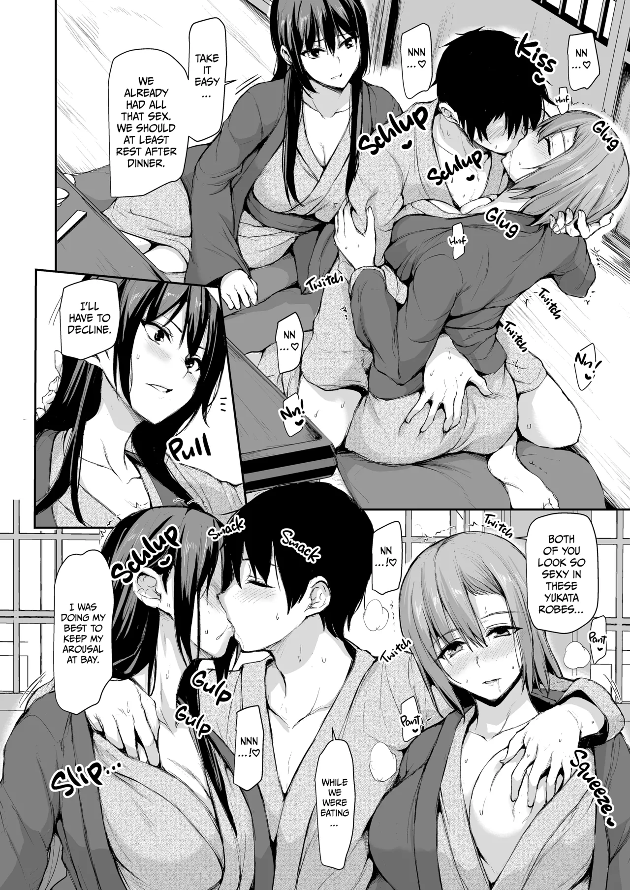 Kyonyuu Ga Futariinai To Bokkishinai Otto No Tame Ni Tomodachi O Tsuretekita Tsuma Chapter 1-3 - Page 96