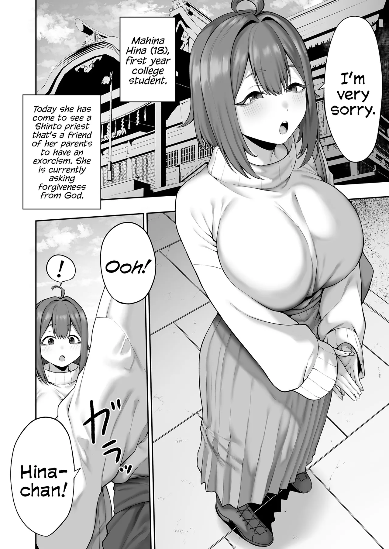 The Chunky, Defenseless, Airheaded University Girl Get's A Crash Course In Perverted Exorcisms! - Page 3