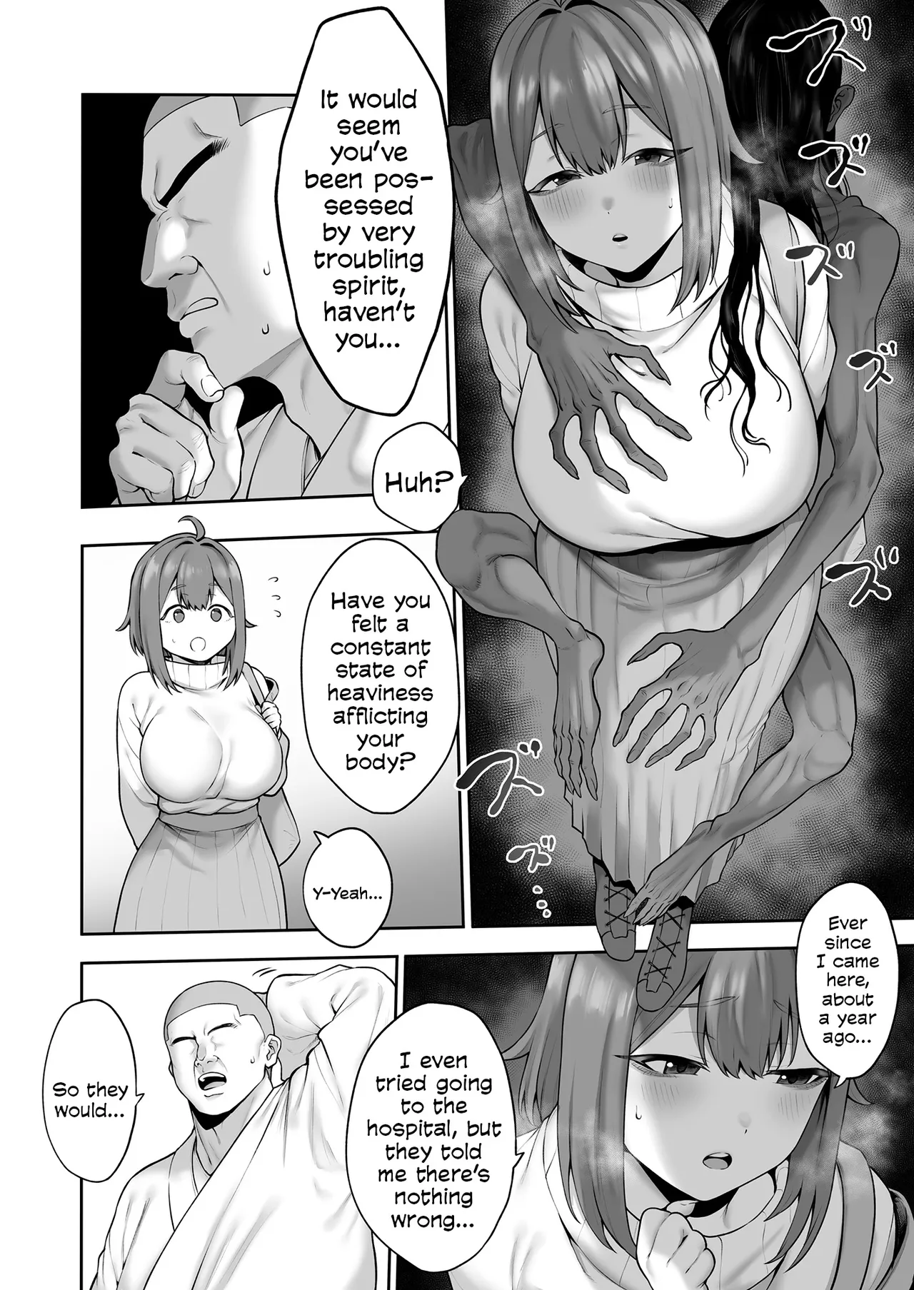 The Chunky, Defenseless, Airheaded University Girl Get's A Crash Course In Perverted Exorcisms! - Page 5