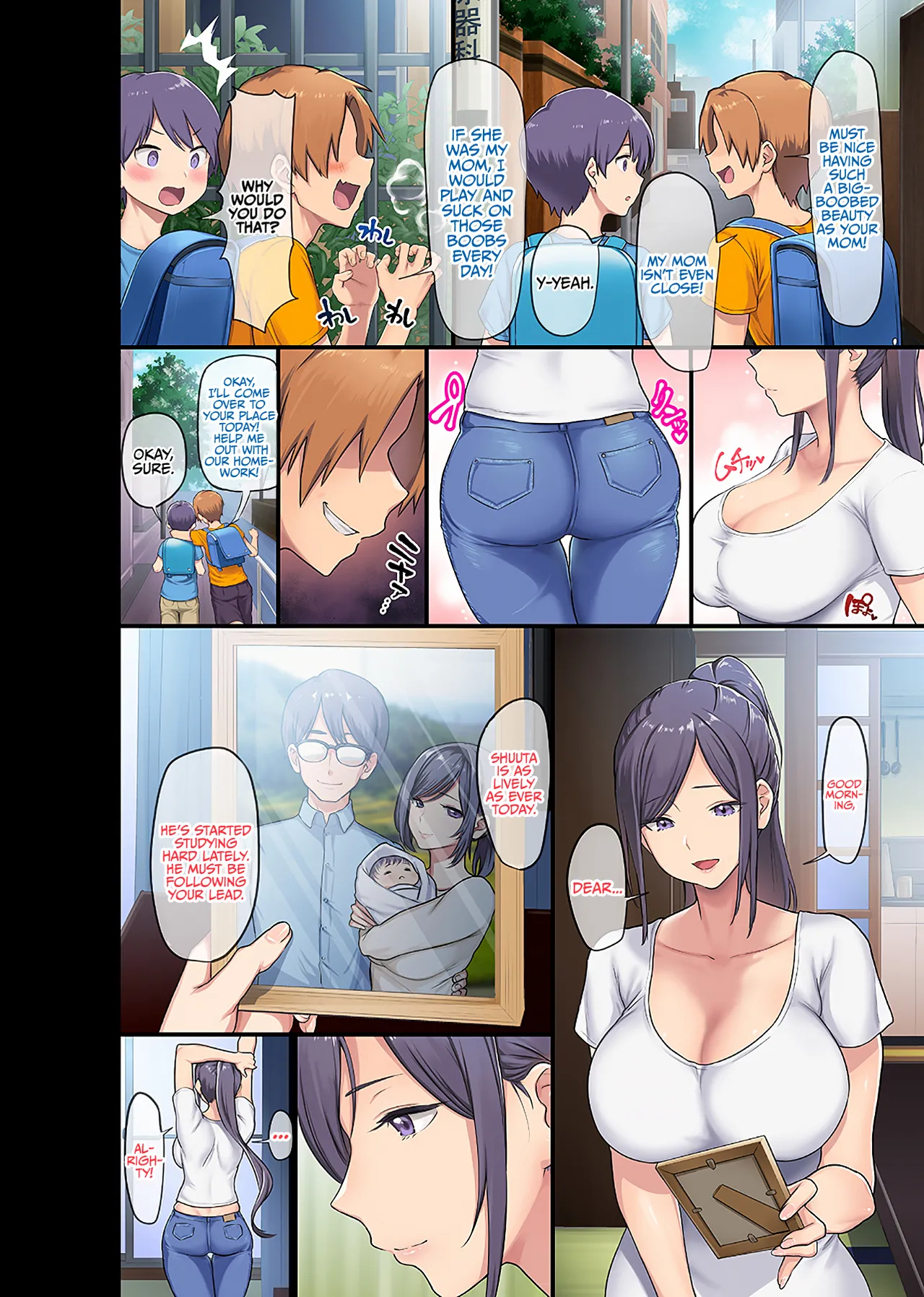 Giant Boobs Widow and Her Son's Very. Very Bad Friend (Fully Decensored) - Page 3