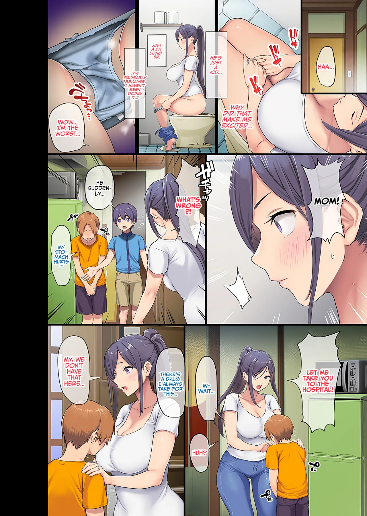 Giant Boobs Widow and Her Son's Very. Very Bad Friend (Fully Decensored) - Page 5