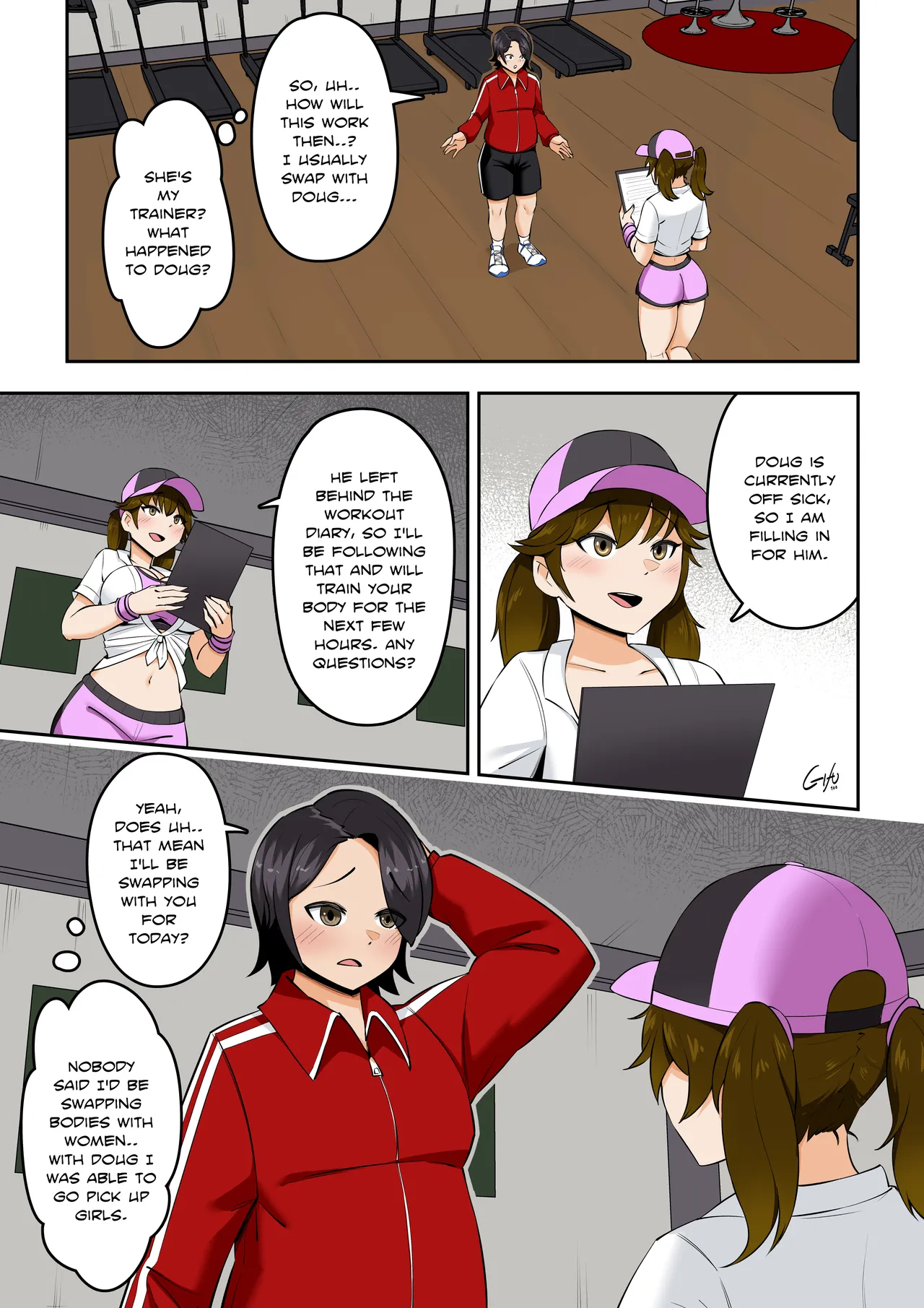 Kawaii Tsun'aho/ Swapping Gym Comic - Page 3