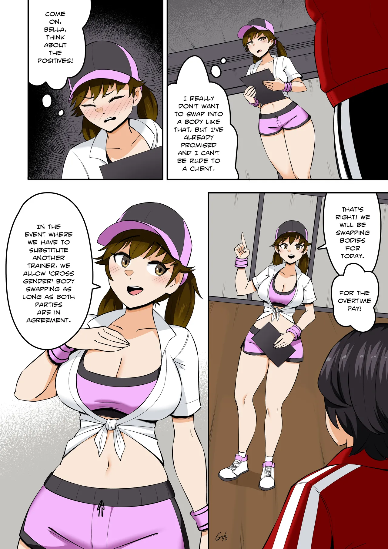 Kawaii Tsun'aho/ Swapping Gym Comic - Page 4
