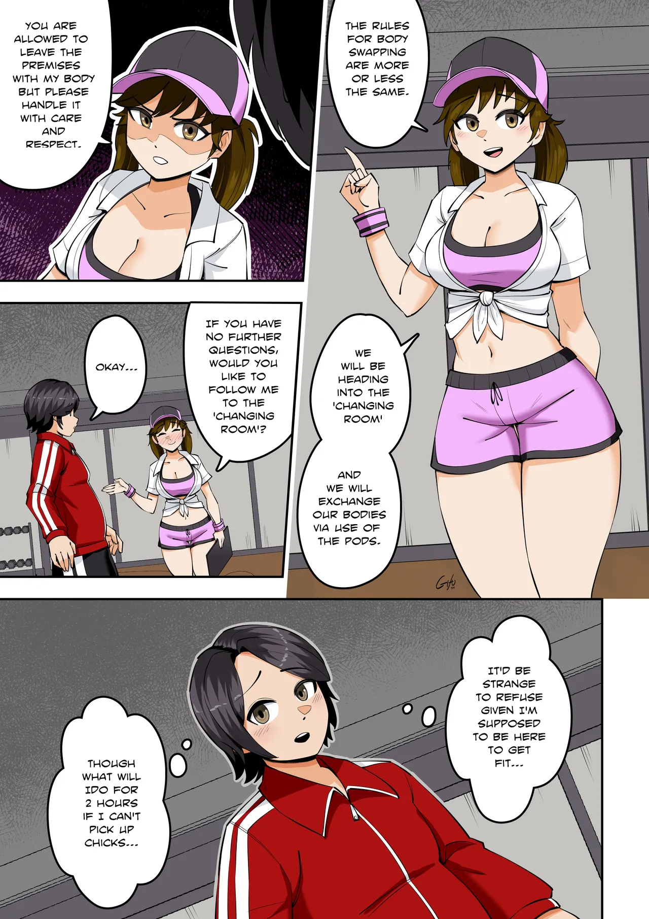 Kawaii Tsun'aho/ Swapping Gym Comic - Page 5