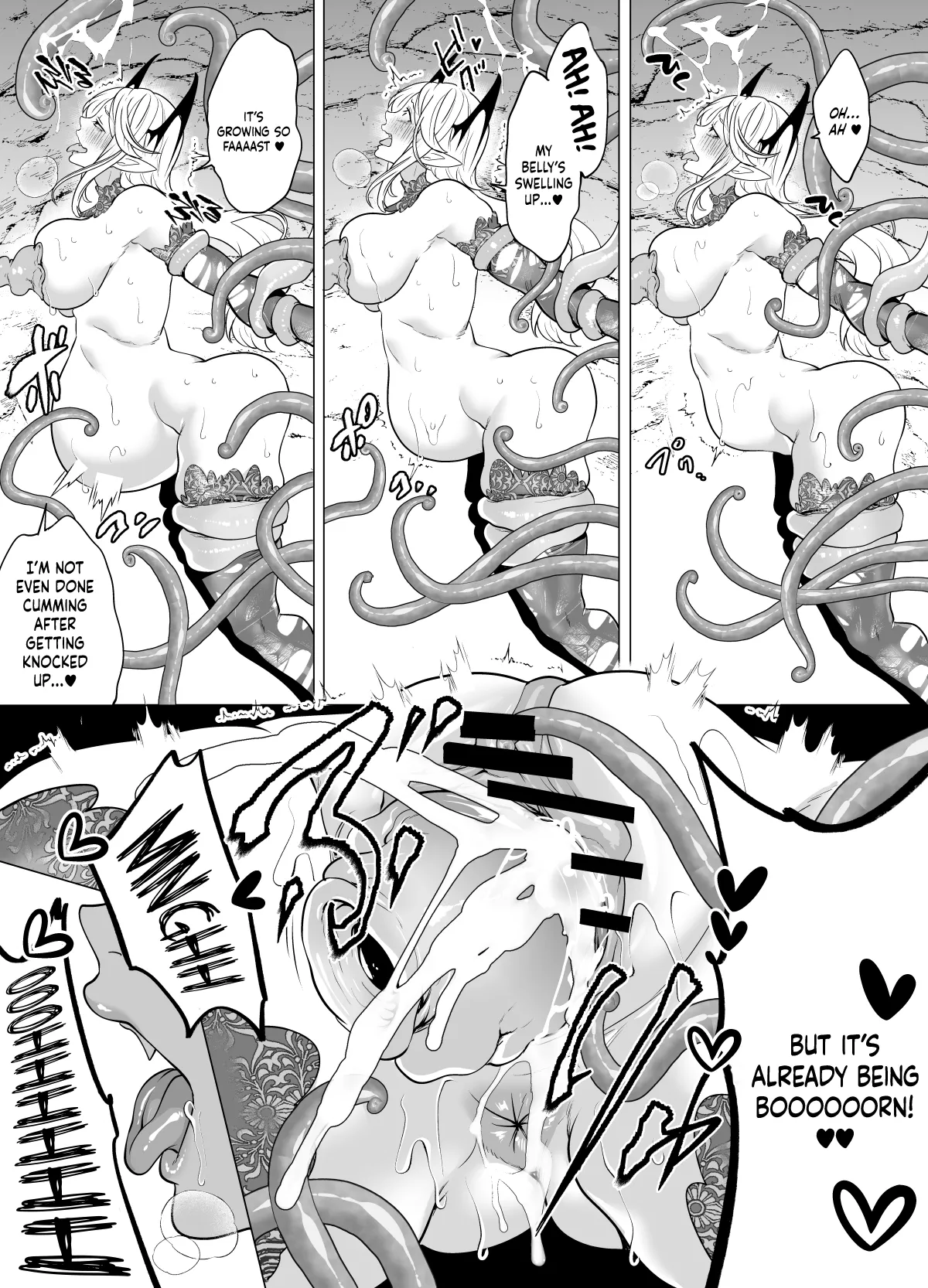 Haughty Succubus Gets Put In Her Place By Being Knocked Up With Tentacles! - Page 33