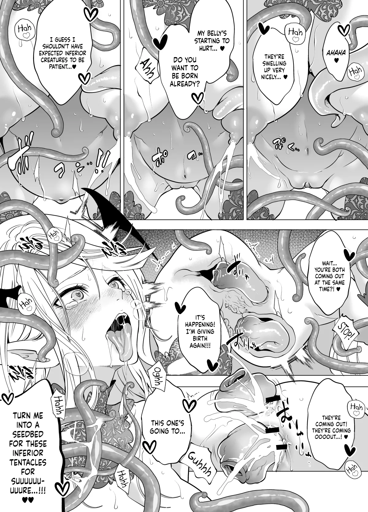 Haughty Succubus Gets Put In Her Place By Being Knocked Up With Tentacles! - Page 38