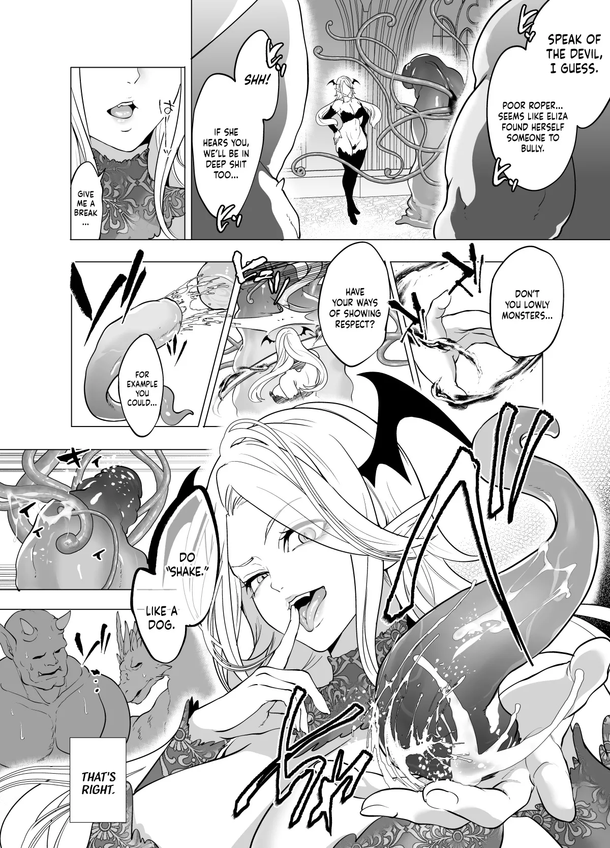 Haughty Succubus Gets Put In Her Place By Being Knocked Up With Tentacles! - Page 4