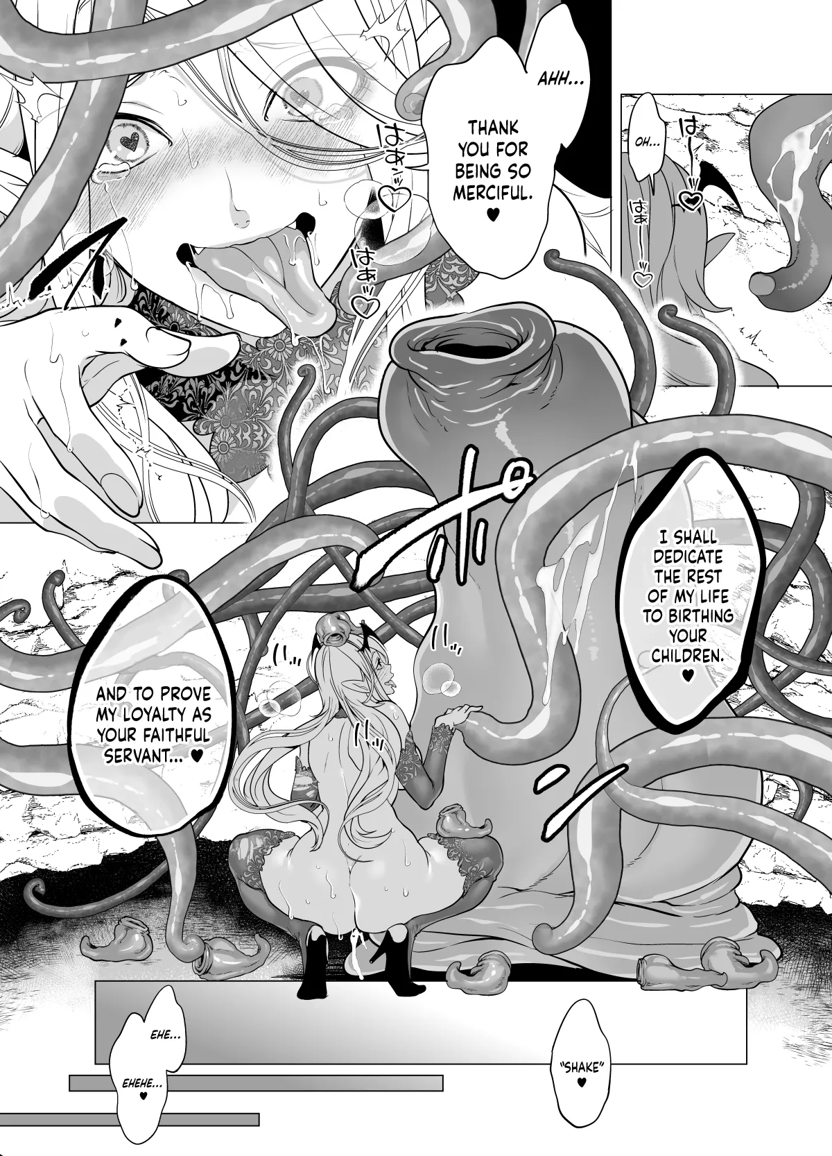 Haughty Succubus Gets Put In Her Place By Being Knocked Up With Tentacles! - Page 49