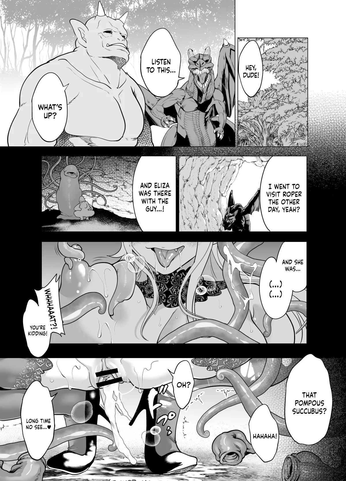 Haughty Succubus Gets Put In Her Place By Being Knocked Up With Tentacles! - Page 51