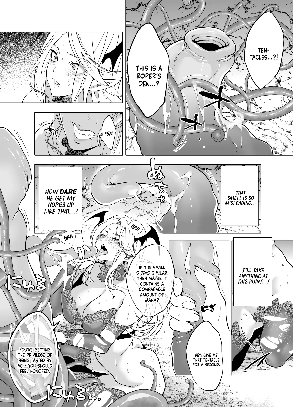 Haughty Succubus Gets Put In Her Place By Being Knocked Up With Tentacles! - Page 8