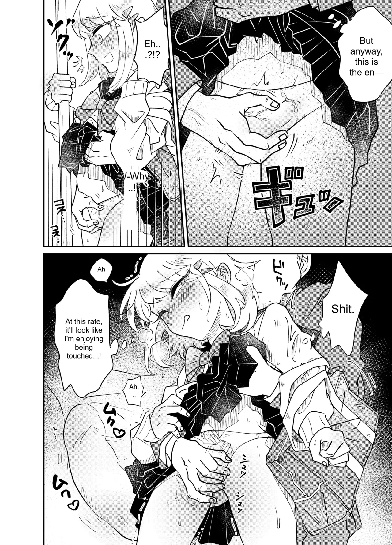 The Crossdressing Boy Can’t Resist His Curiosity! ~My First Time Being Felt Up and Fucked on a Crowded Train~ - Page 14