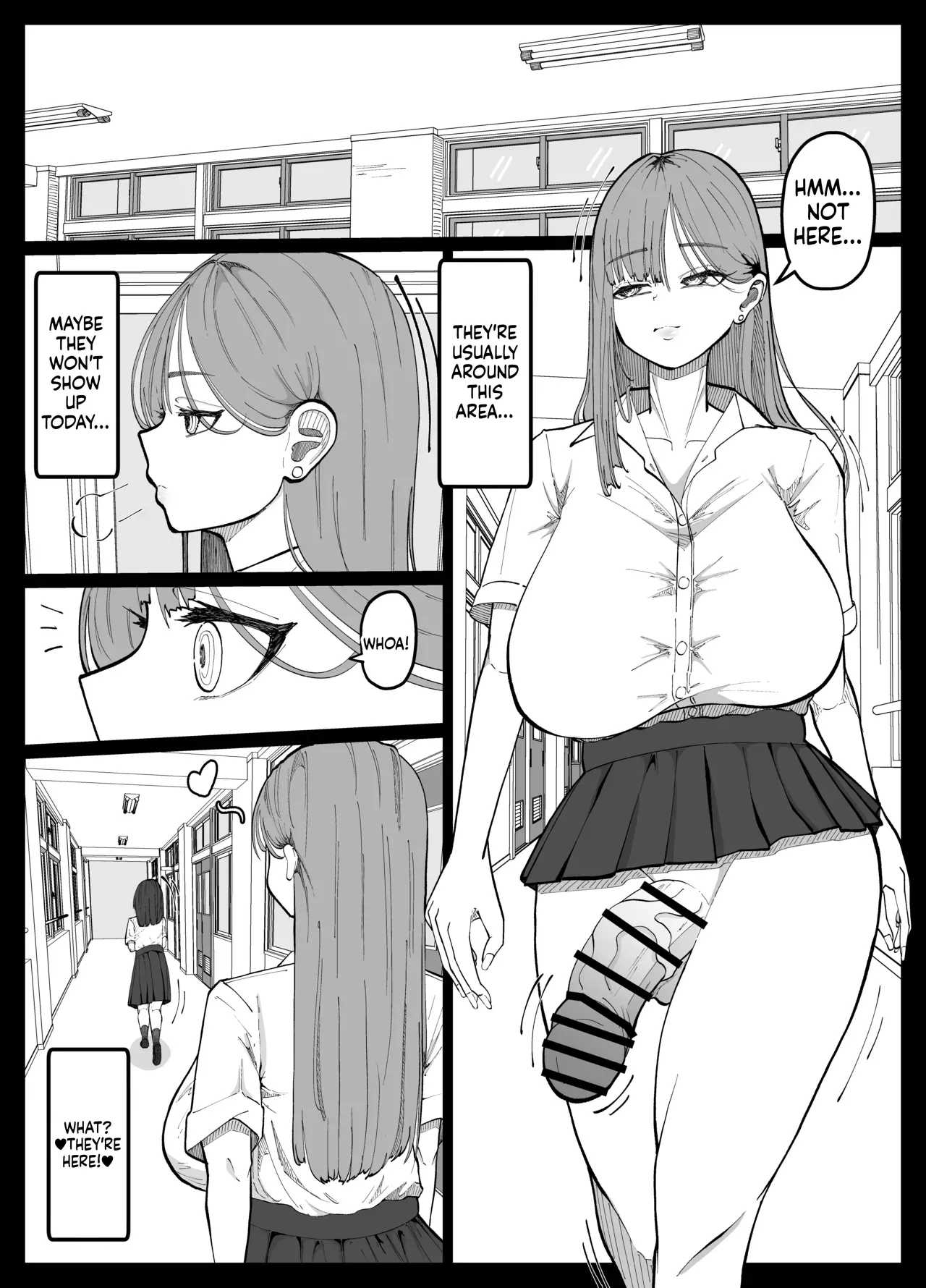 The Story of a Futanari Gal Who Turns Her Friendless Introverted Girl Into an Onahole - Page 2