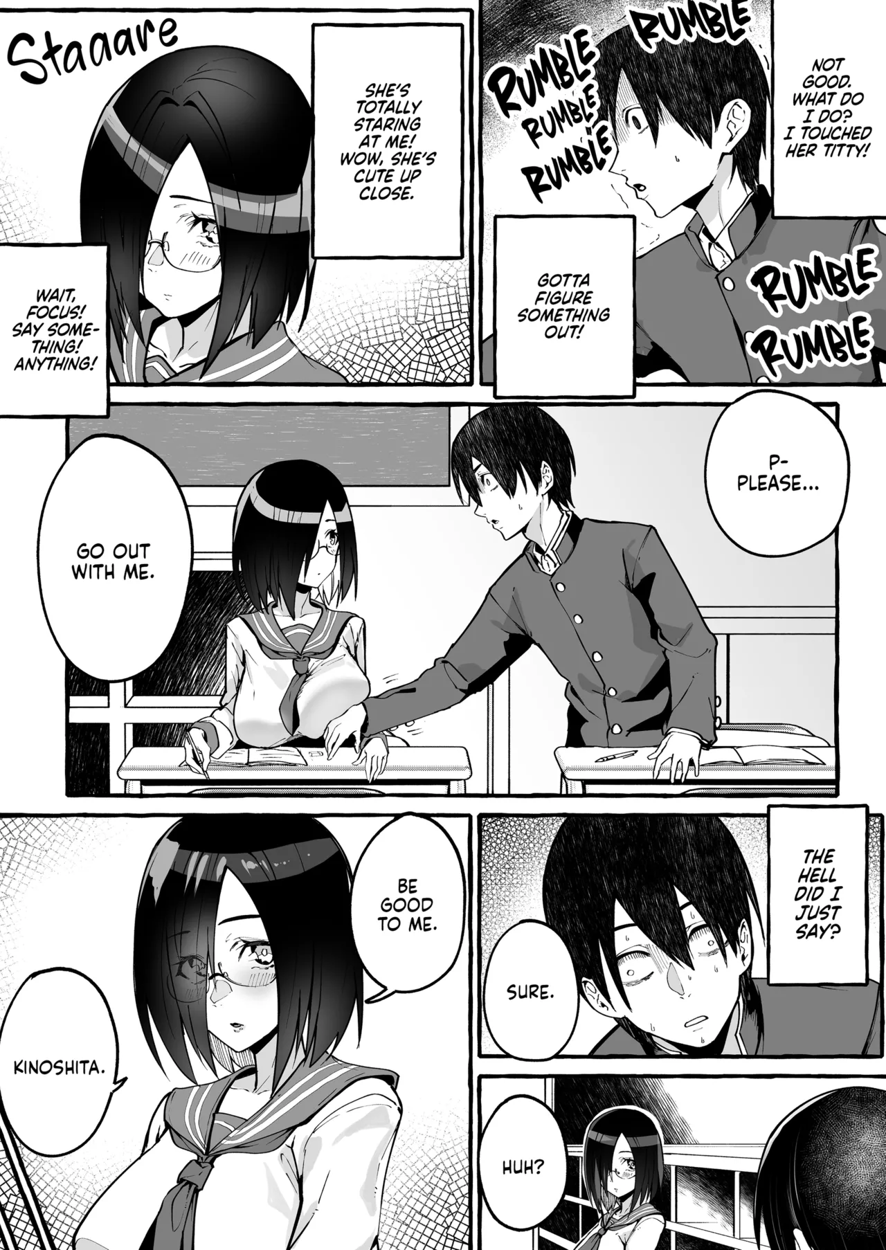Kyonyuu Kanojo ni Hitasura Shibori Toraremakuru Hanashi | Squeeze Until Empty - Page 4