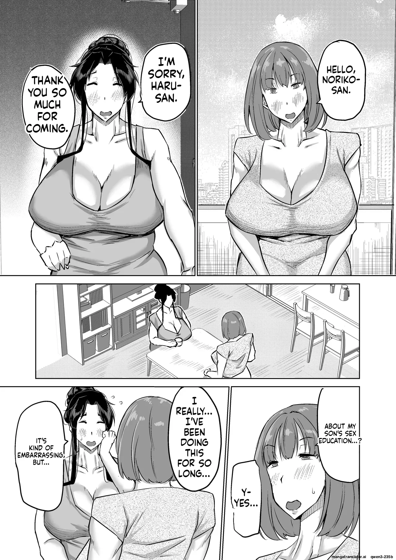Won't you jerk off my son's cock? ~A mother whose masturbation-monkey son's sexual needs became way too much trouble asks her mom friend for handjob advice~ - Page 38