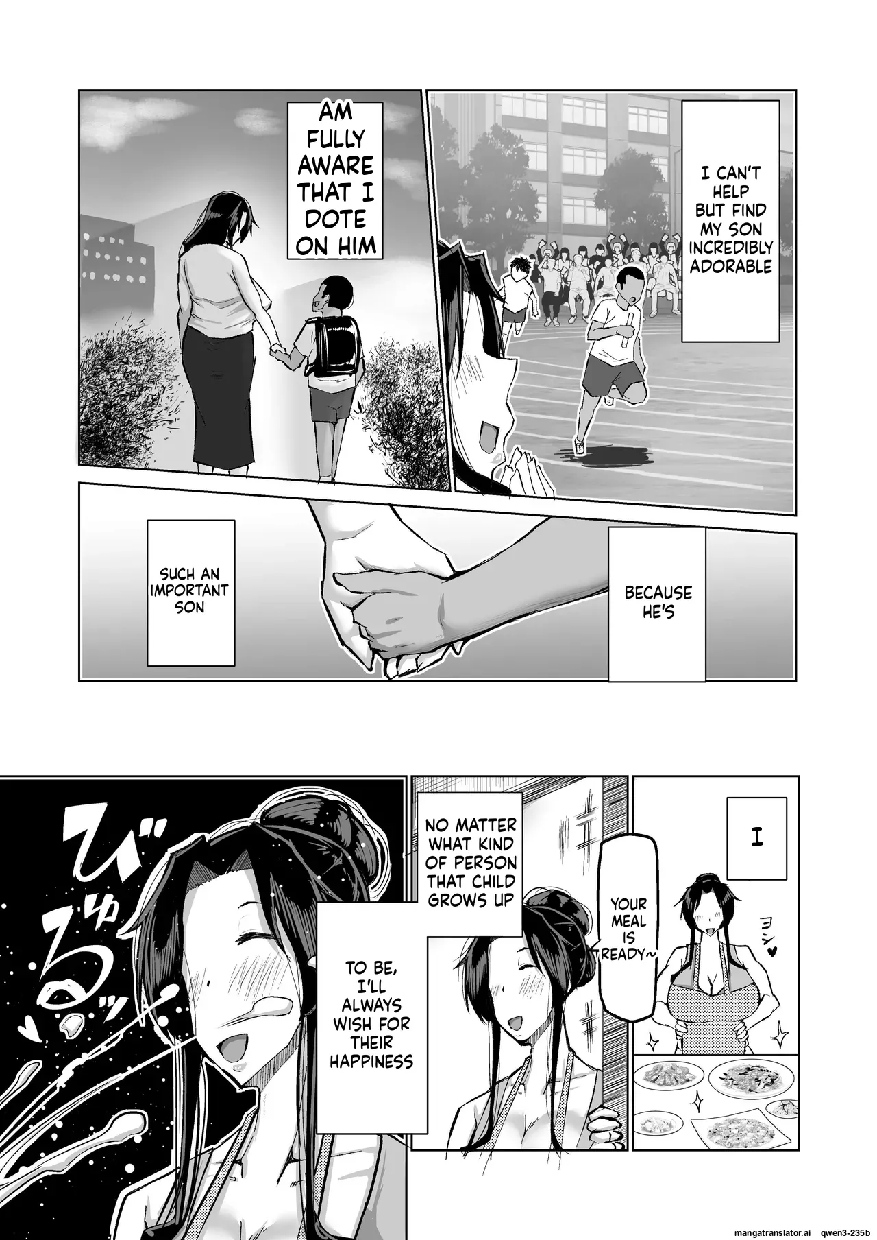 Won't you jerk off my son's cock? ~A mother whose masturbation-monkey son's sexual needs became way too much trouble asks her mom friend for handjob advice~ - Page 4