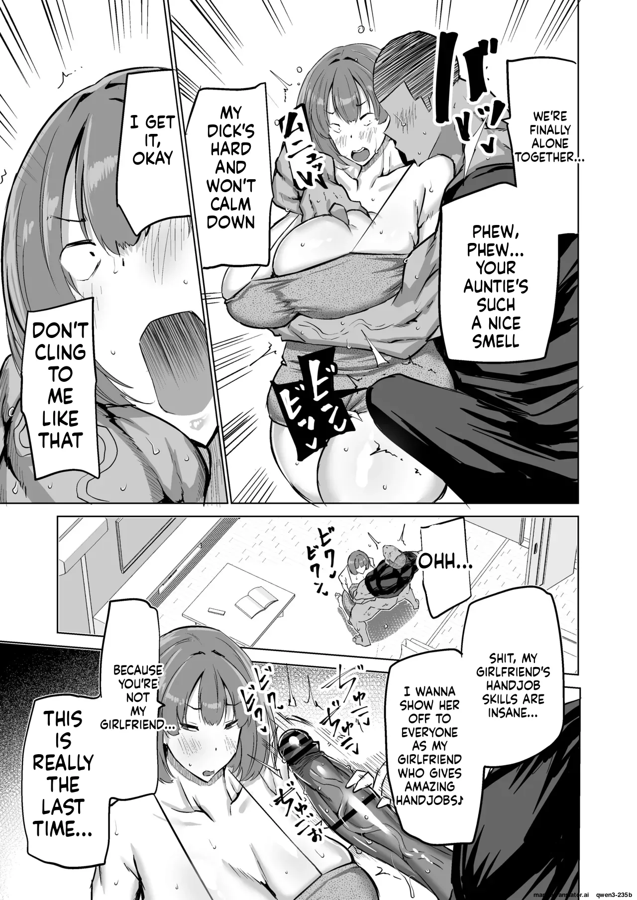 Won't you jerk off my son's cock? ~A mother whose masturbation-monkey son's sexual needs became way too much trouble asks her mom friend for handjob advice~ - Page 72
