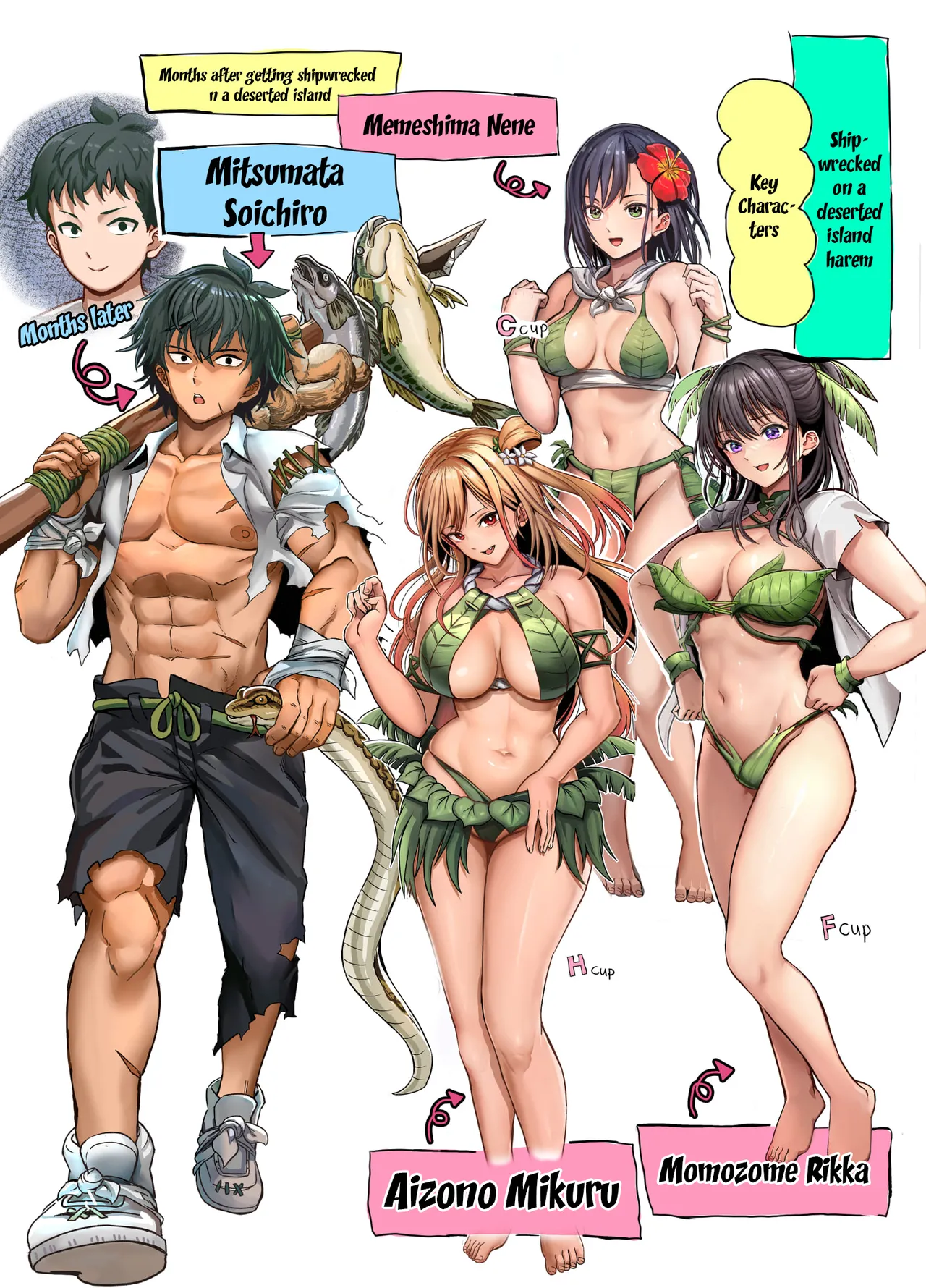 Mujintou Sounan Harem | Deserted Island Castaway Harem - Page 2