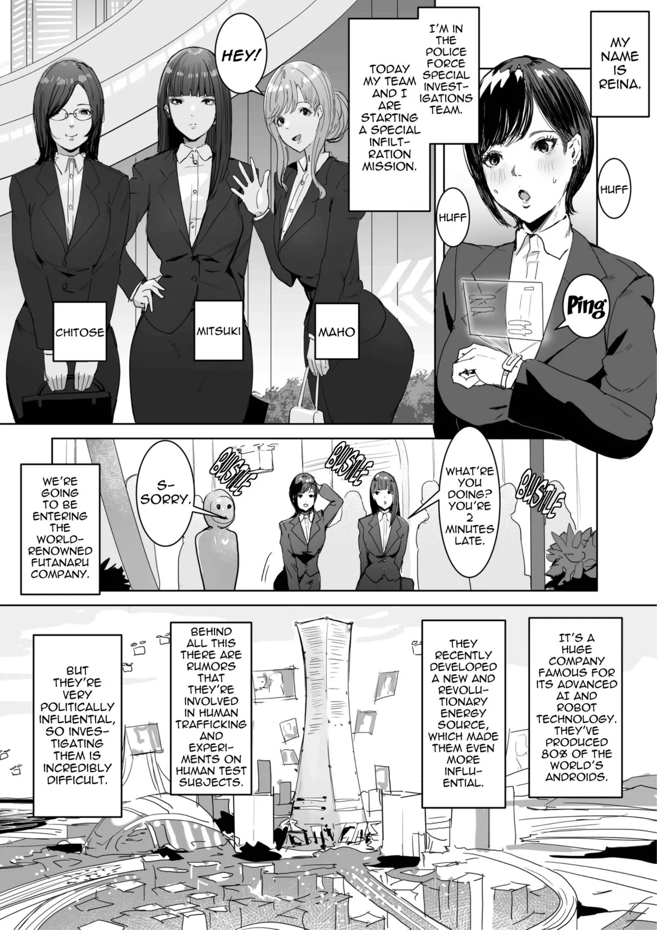 When I Infiltrated A High-Tech Company I Was Modified Into A Perverted Futanari Android - Page 5