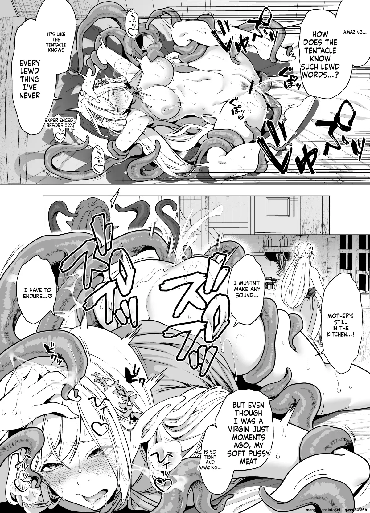 Shokushu to Kankaku Kyouyuu shite Hara nda Elf Oyako no Junan - Page 16