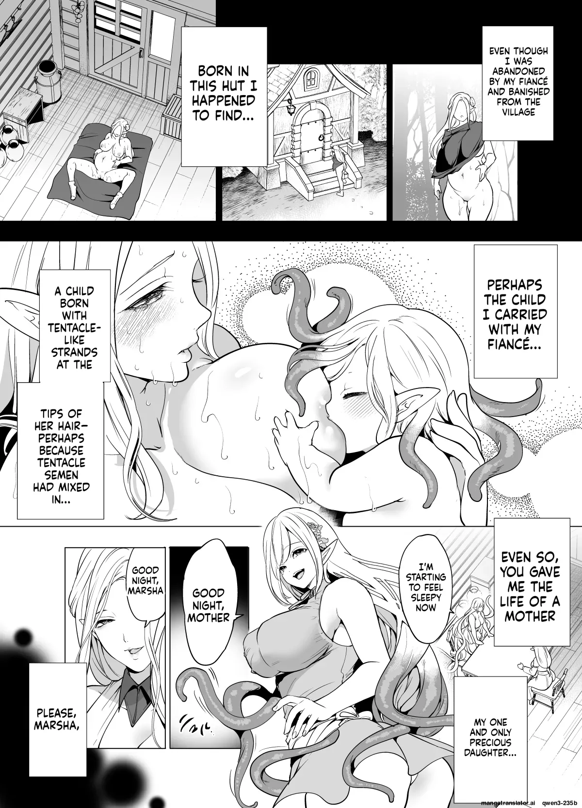 Shokushu to Kankaku Kyouyuu shite Hara nda Elf Oyako no Junan - Page 6