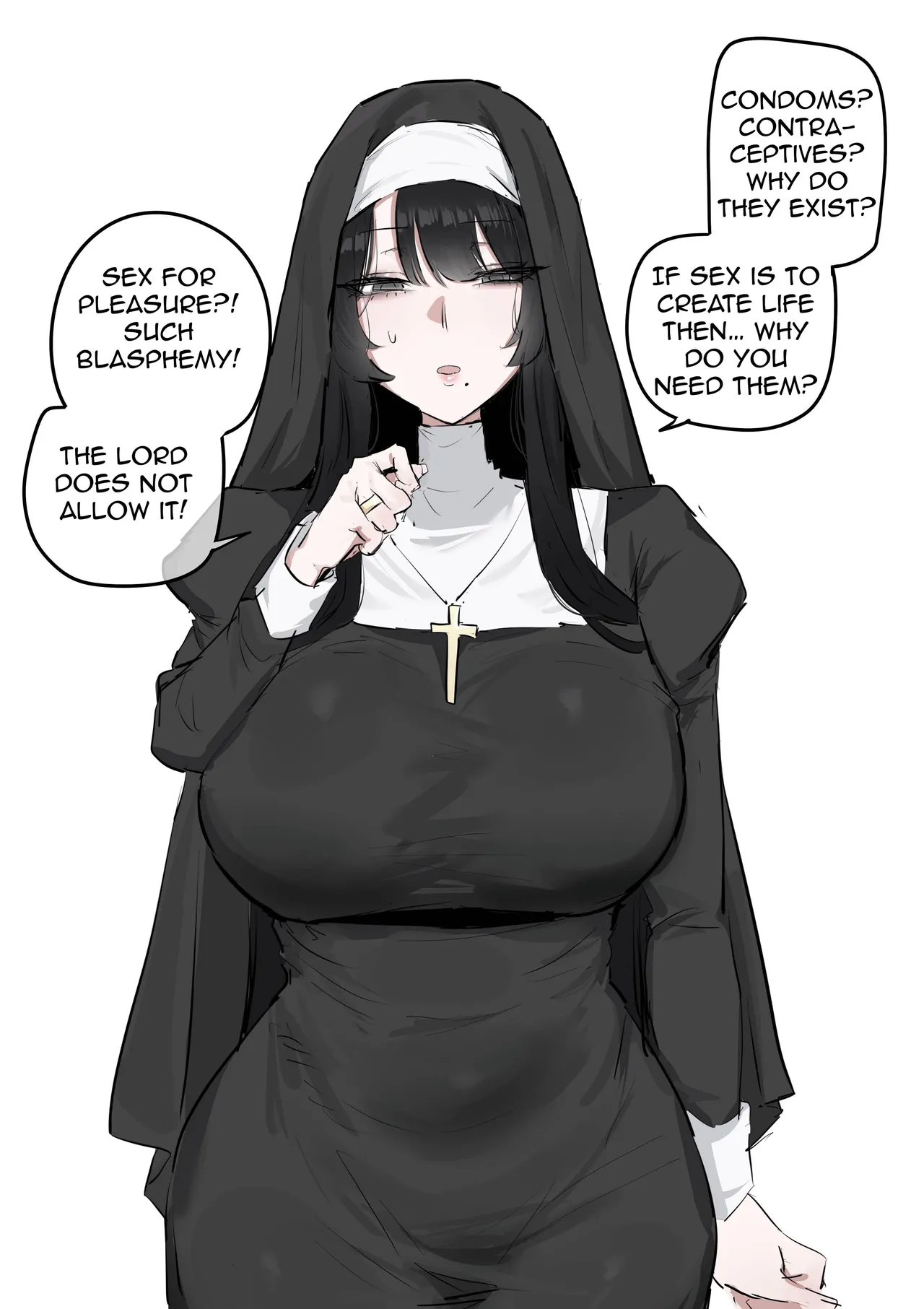 Teaching a Devoted Nun Sex Education Using My Dick - Page 2