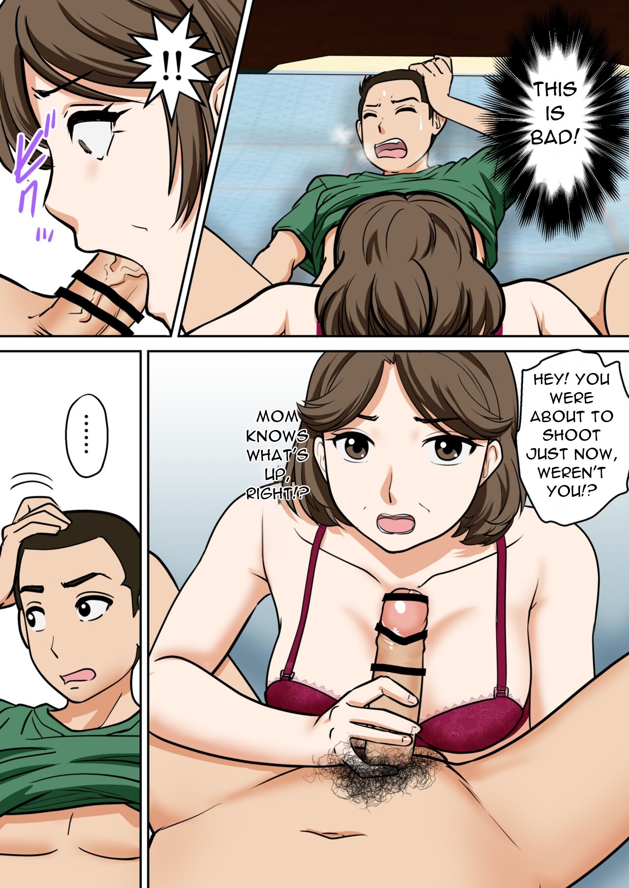 Arafo-Kaachan no Ninkatsu! Donichi wa chichi to! Heijitsu wa Musuko to! - A Mom in Her 40s Tries to Conceive! Weekends with Dad... - Page 23