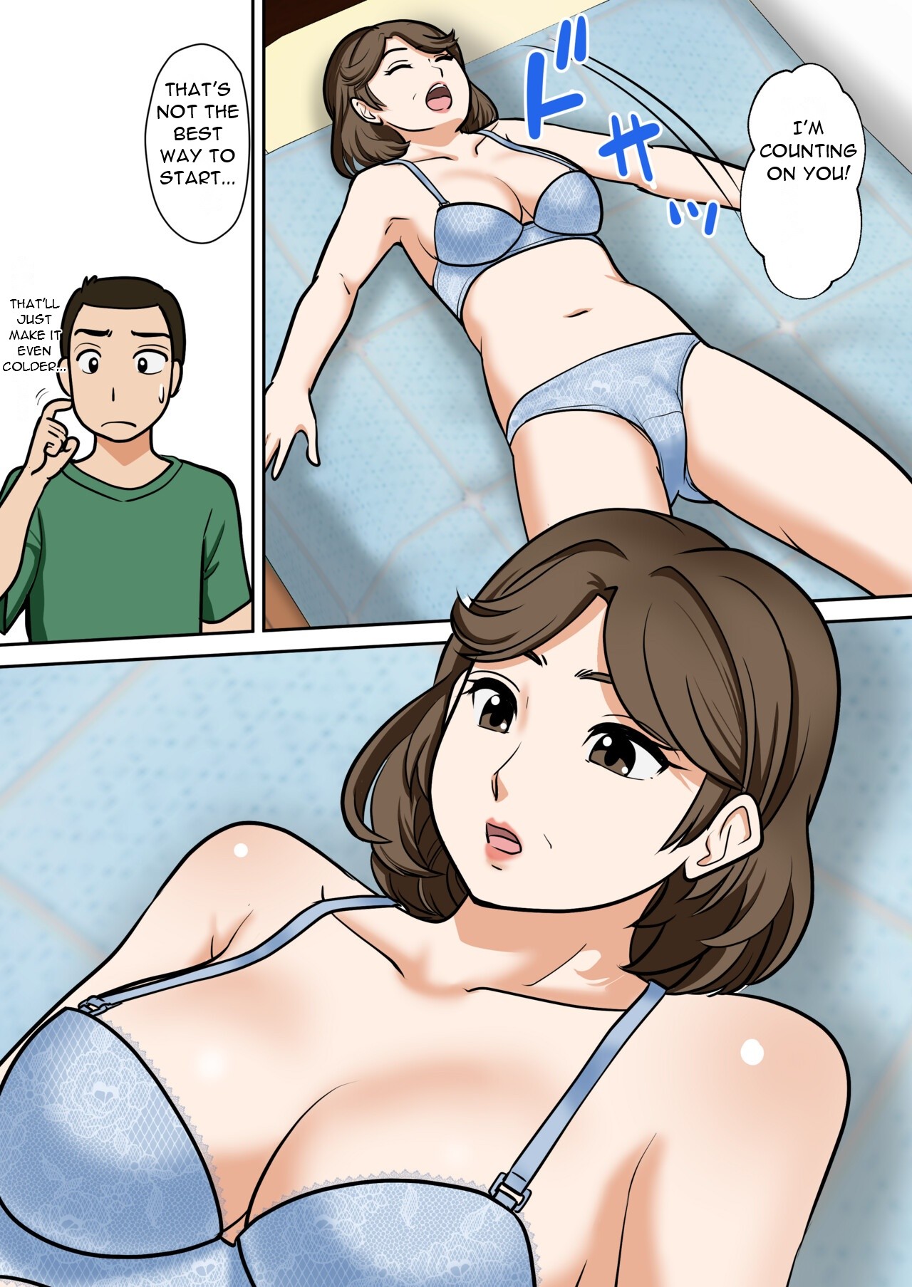 Arafo-Kaachan no Ninkatsu! Donichi wa chichi to! Heijitsu wa Musuko to! - A Mom in Her 40s Tries to Conceive! Weekends with Dad... - Page 37