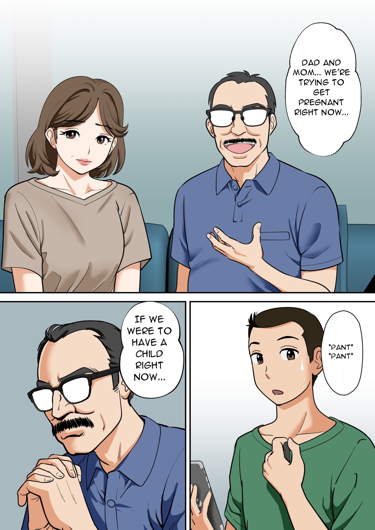 Arafo-Kaachan no Ninkatsu! Donichi wa chichi to! Heijitsu wa Musuko to! - A Mom in Her 40s Tries to Conceive! Weekends with Dad... - Page 7
