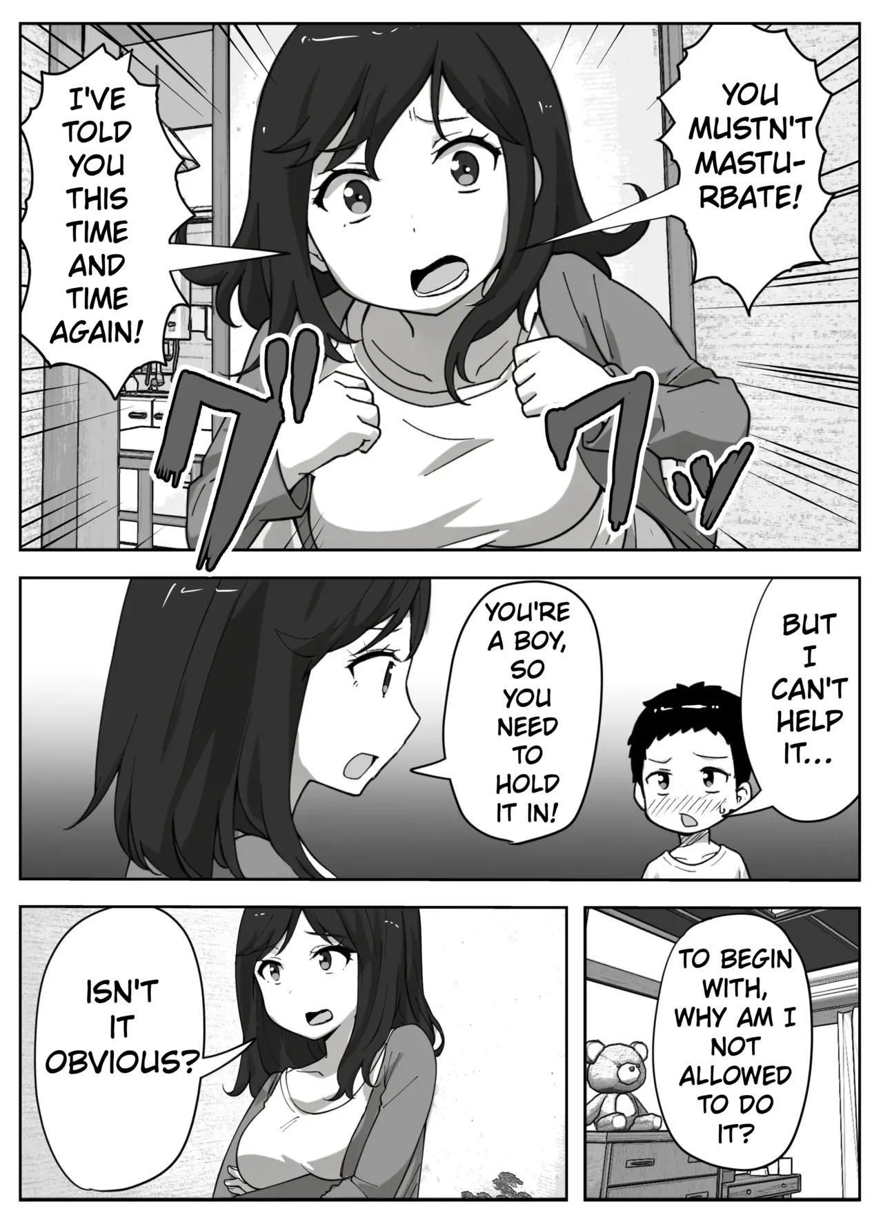 The Story of a Single Mom Who Wants to Forbid Her Son from Masturbating - Page 5
