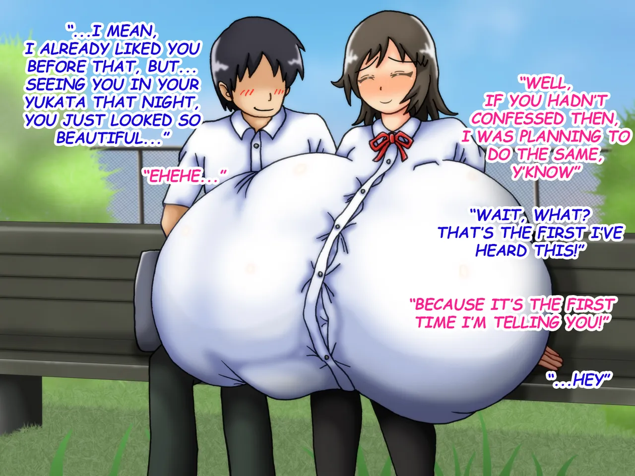 Reunited! My childhood Sweetheart's Breasts Have Grown Super Huge! - Page 54