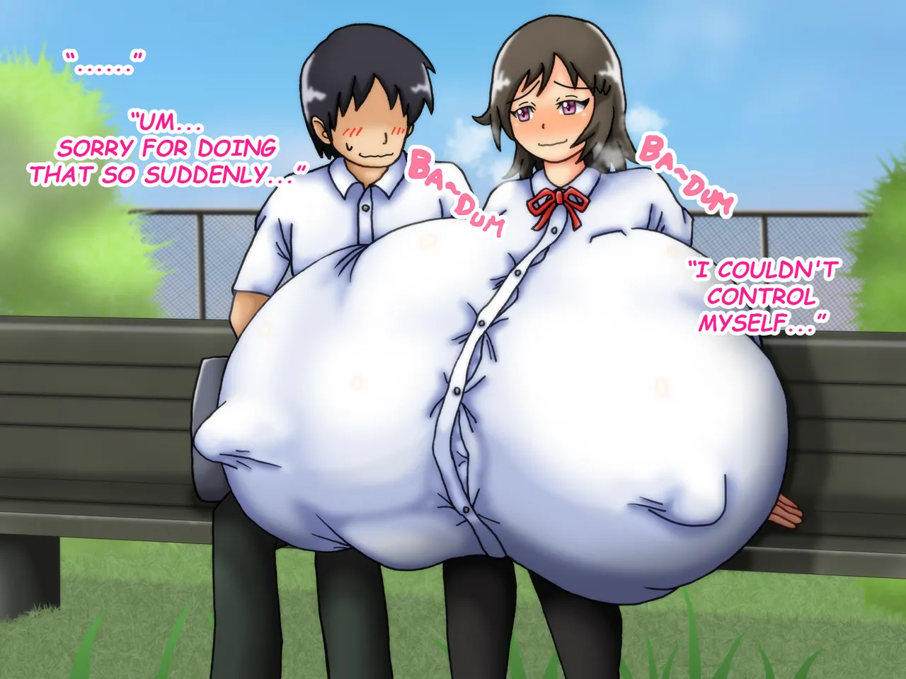 Reunited! My childhood Sweetheart's Breasts Have Grown Super Huge! - Page 58