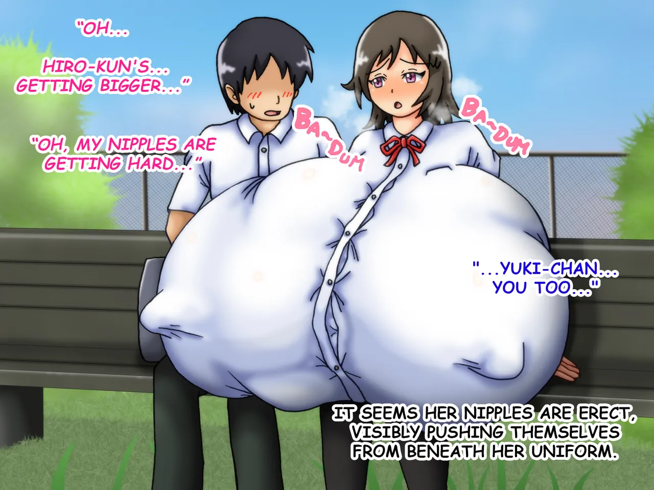 Reunited! My childhood Sweetheart's Breasts Have Grown Super Huge! - Page 59