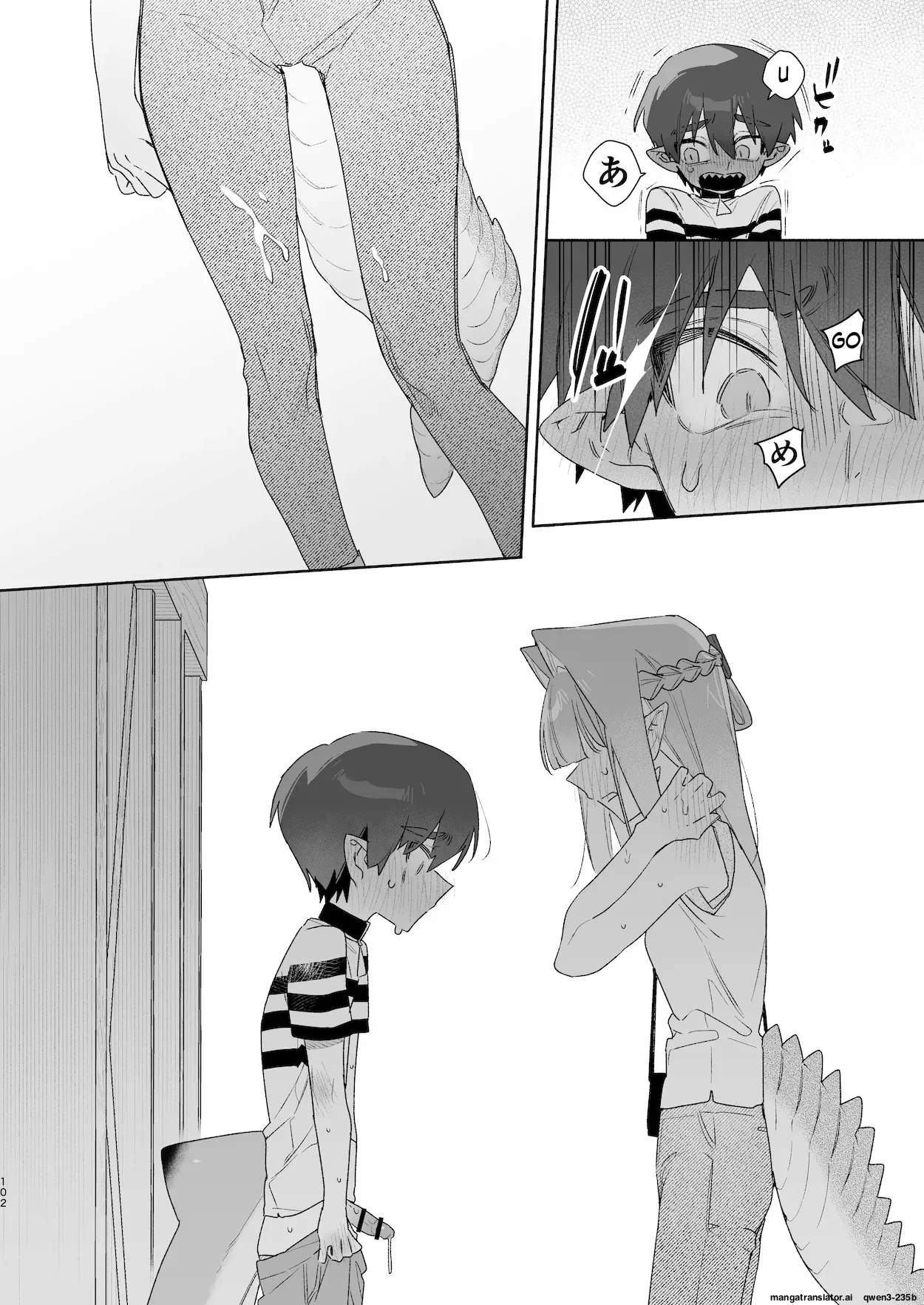 ♂ ga Uke. Wani-chan x Same-kun Zenpen - Page 103