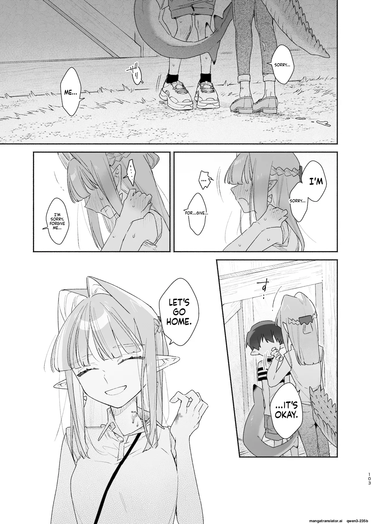 ♂ ga Uke. Wani-chan x Same-kun Zenpen - Page 104