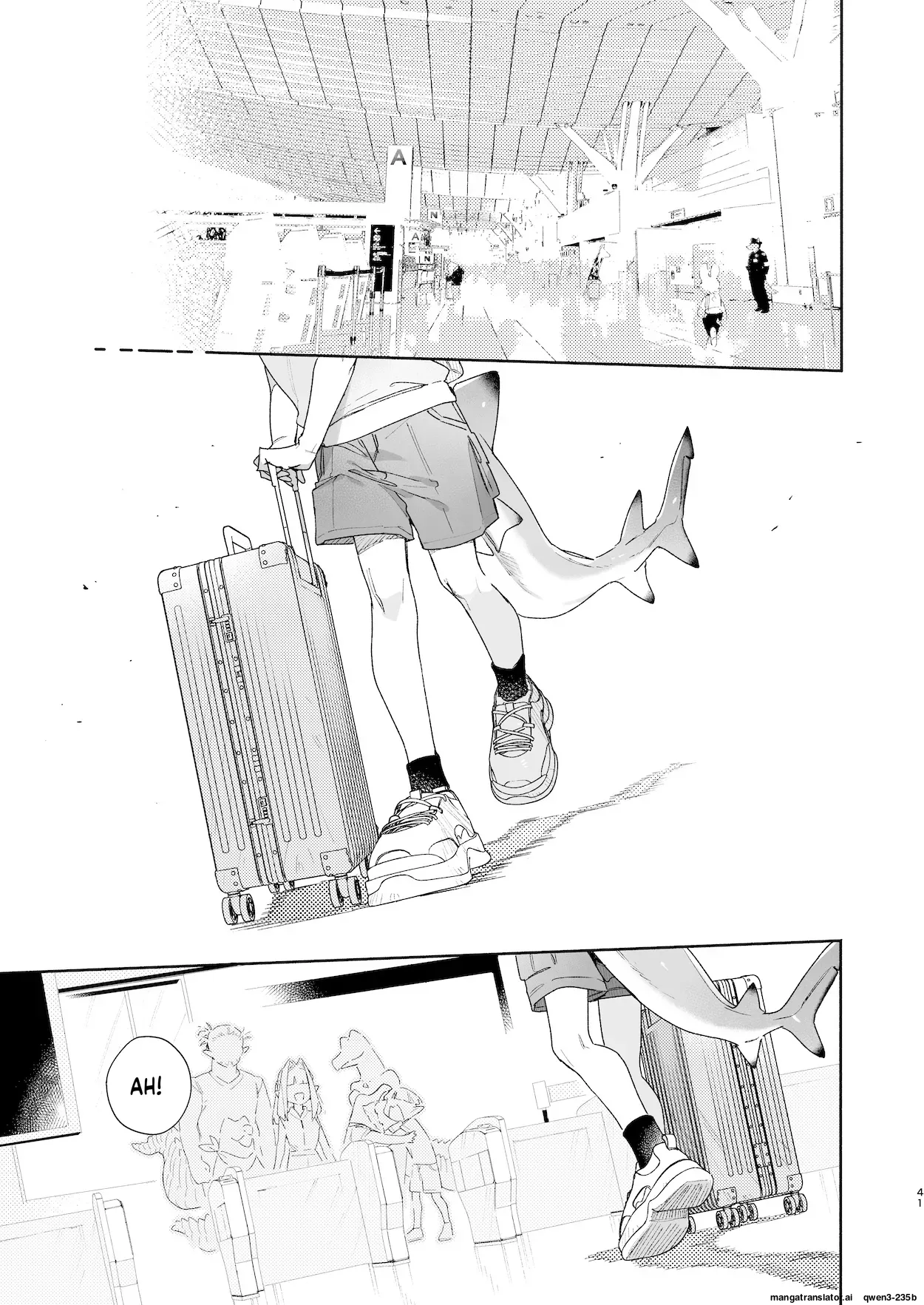 ♂ ga Uke. Wani-chan x Same-kun Zenpen - Page 42