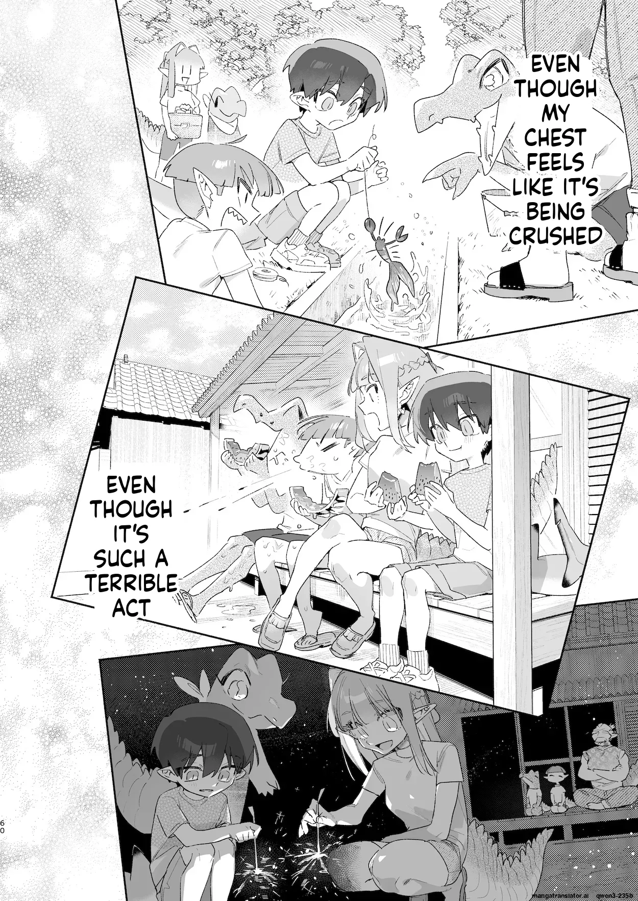 ♂ ga Uke. Wani-chan x Same-kun Zenpen - Page 61