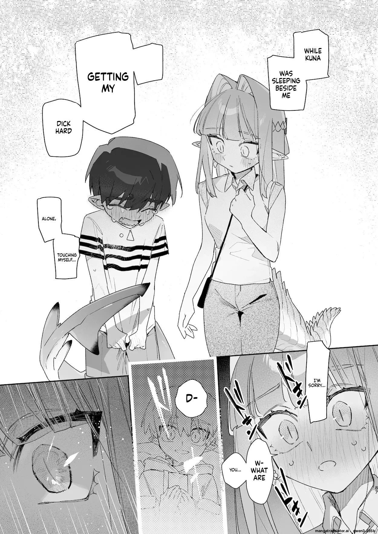 ♂ ga Uke. Wani-chan x Same-kun Zenpen - Page 88