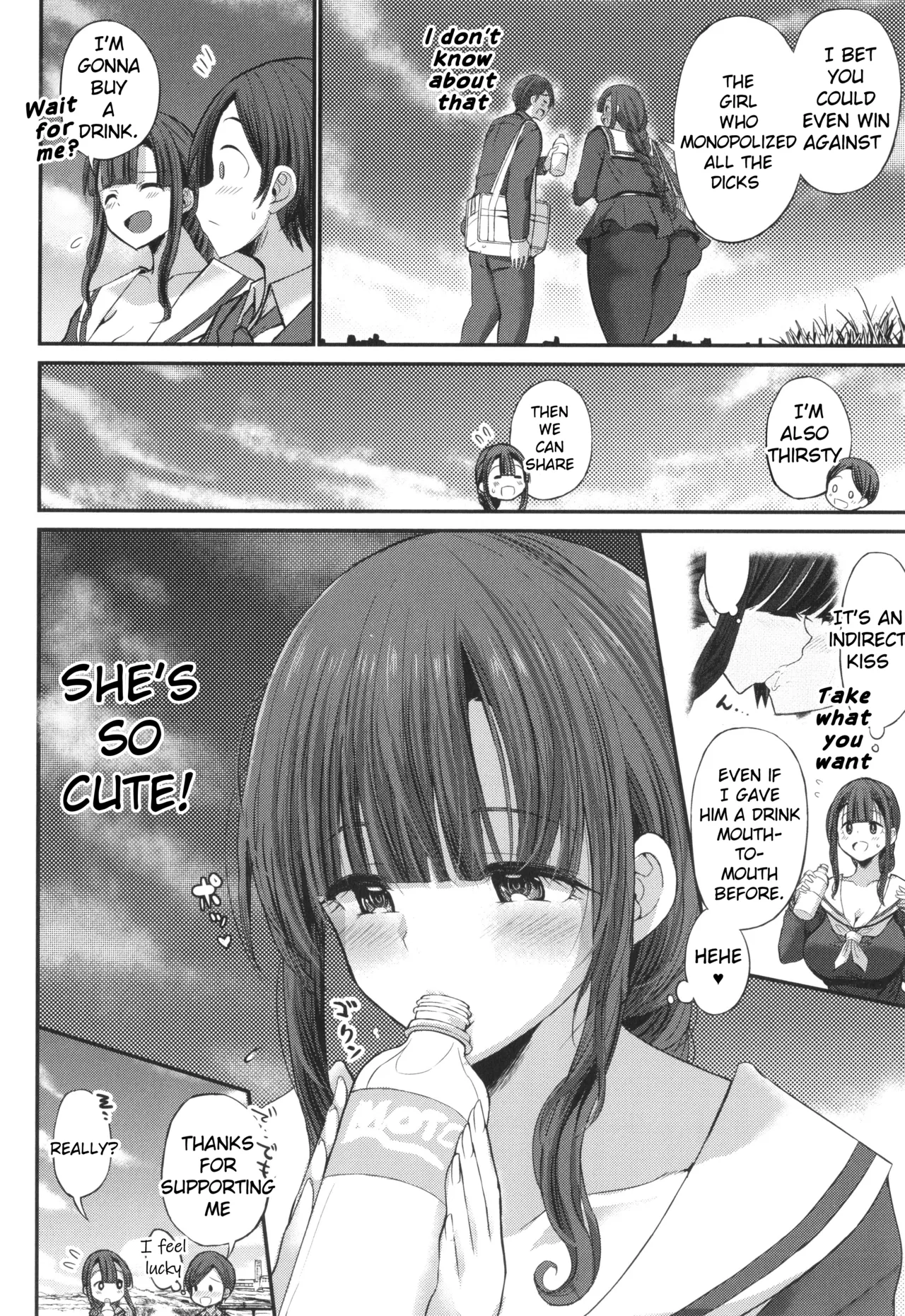 JK Bitch darake no Joshikou ni Danshi wa Boku 1-ri datta kedo Zetsurin datta node Futsuu ni Daijoubu datta Hanashi - Page 108