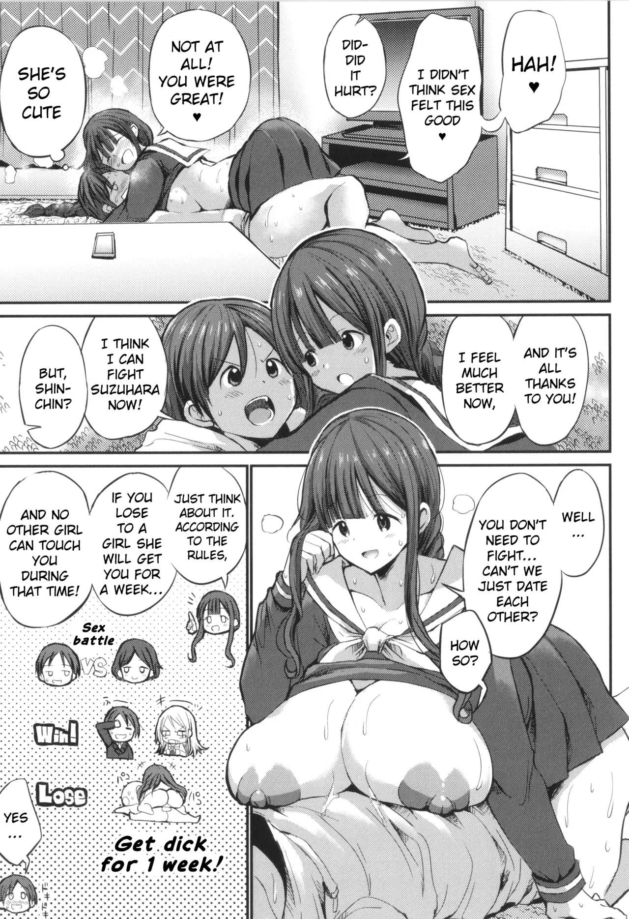 JK Bitch darake no Joshikou ni Danshi wa Boku 1-ri datta kedo Zetsurin datta node Futsuu ni Daijoubu datta Hanashi - Page 163