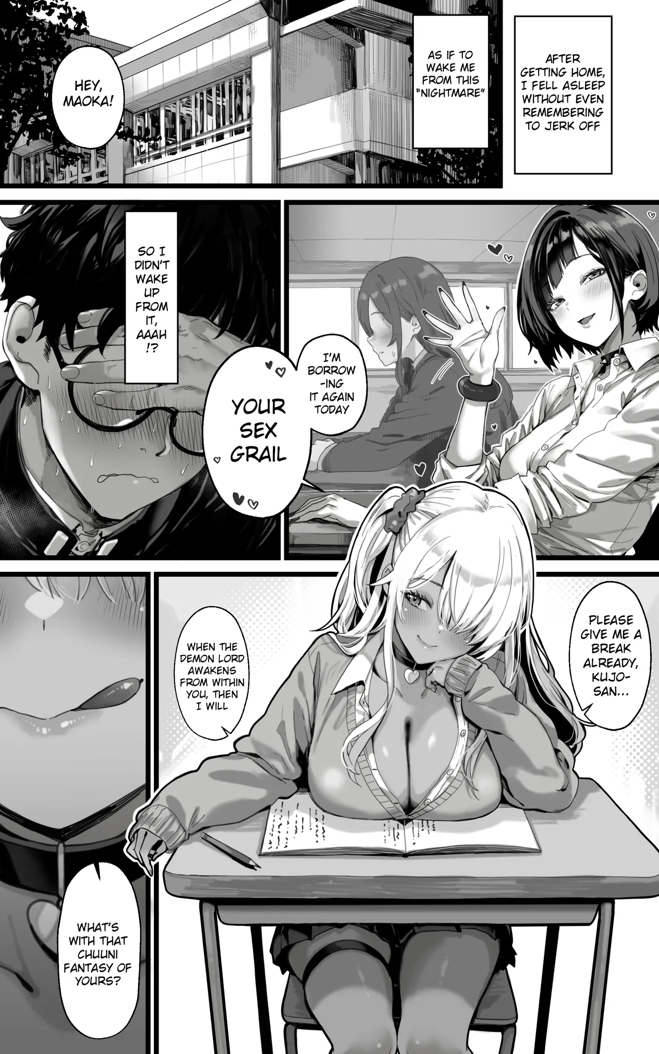 The Fap Material Gyaru Harem - We'll Serve You with Our whole Heart and Souls using Blowjobs,  Titfucks, and Threesomes until the Demon Lord Awakens!! - Page 13