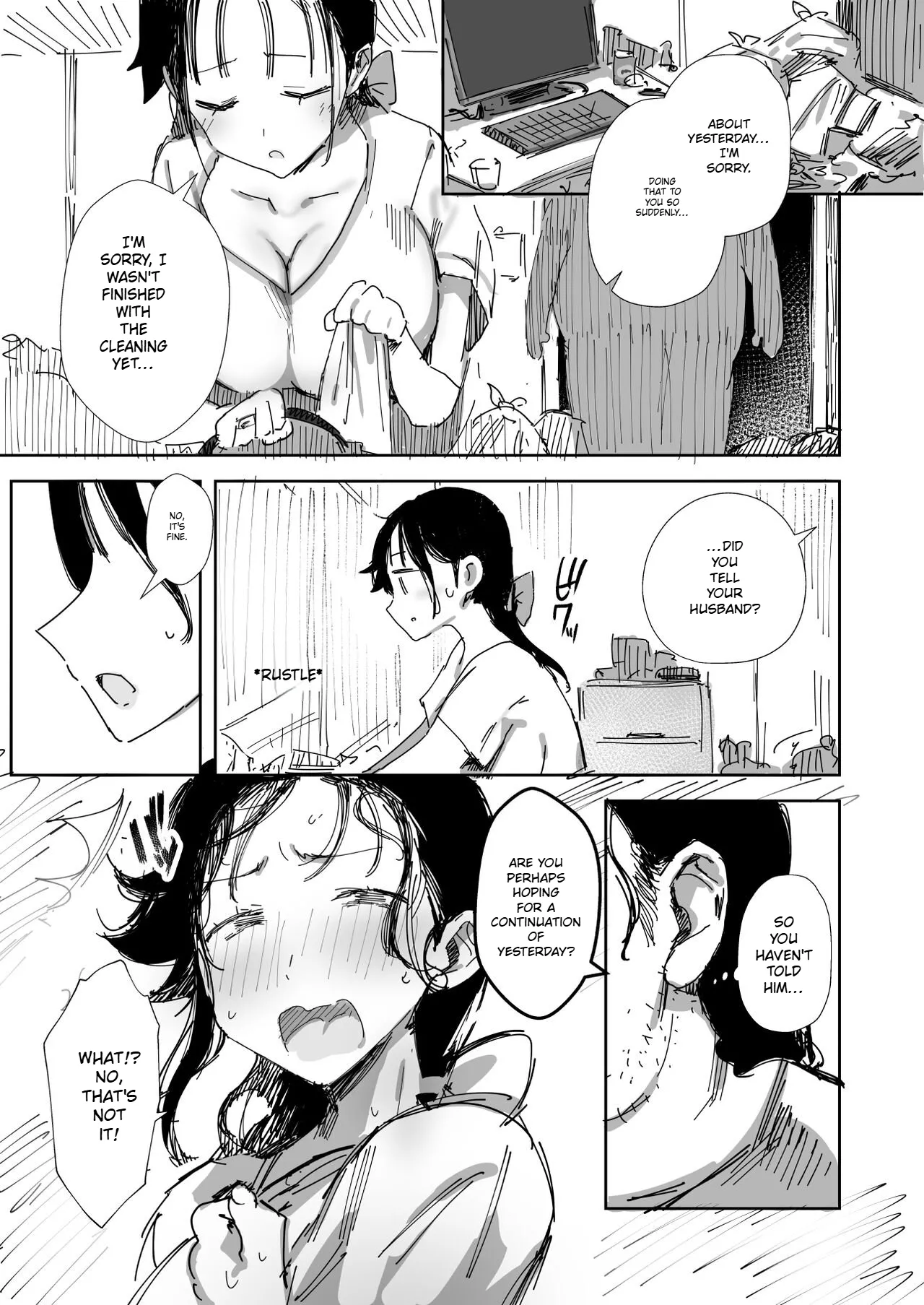 A Kind-Hearted, Foolish, Big-Breasted Housewife Is Seduced By Her Neighbor, A Man With A Trashy Apartment - Page 17